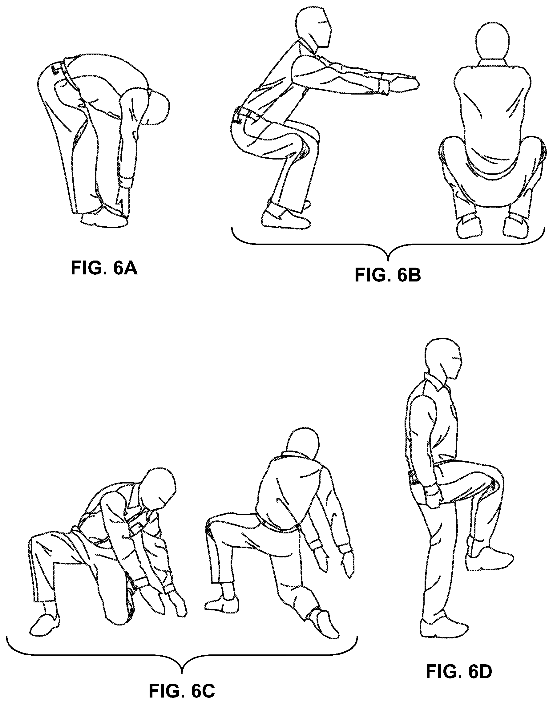 Patent US12610992 Figure 6 – Pants configured for enhancing worker mobility