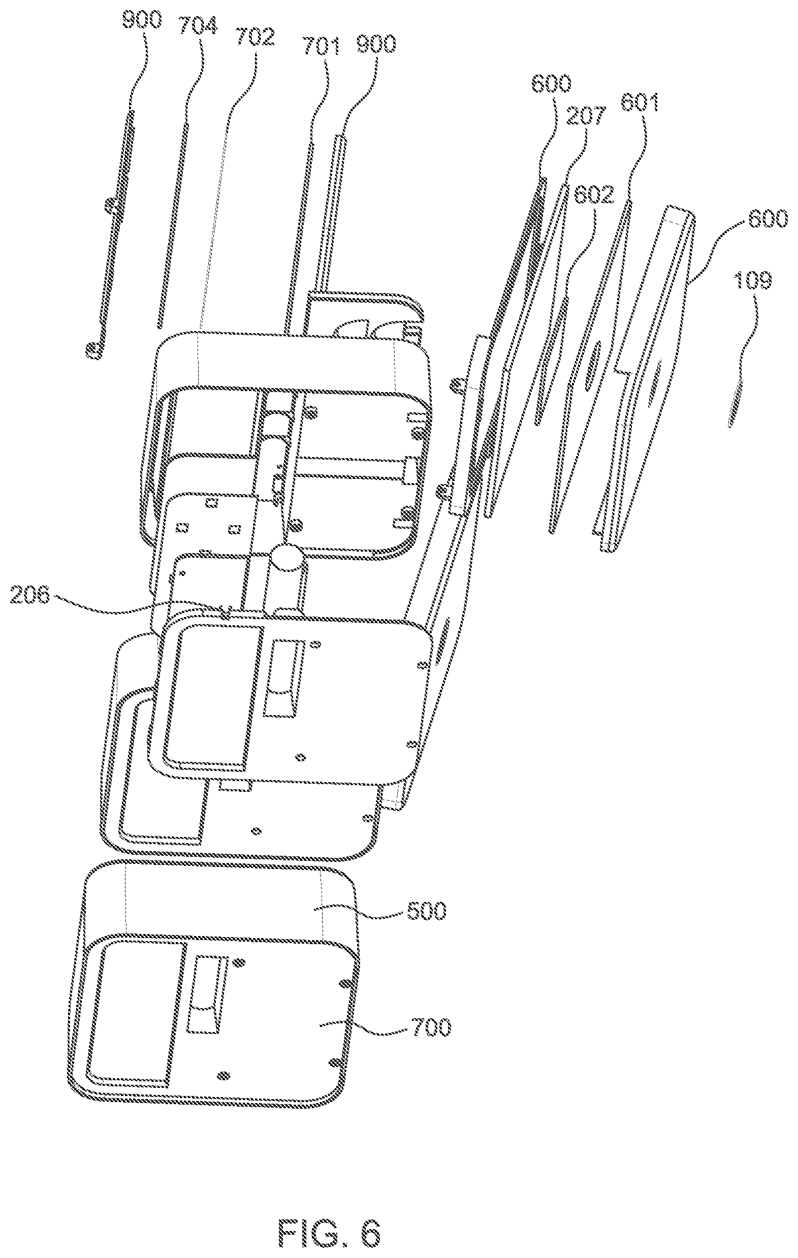 Patent US12610996 Figure 6 – Combination storage and sterilization device for faux eyelashes