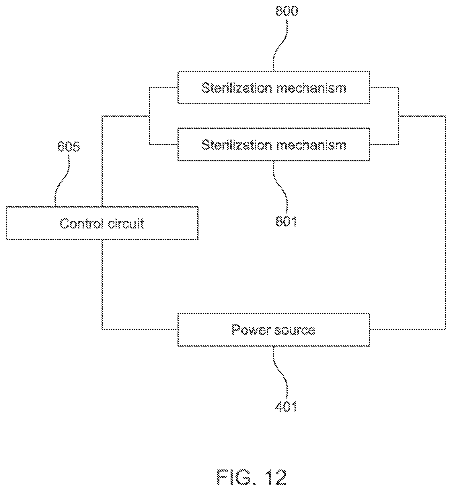 Patent US12610996 Figure 12 – Combination storage and sterilization device for faux eyelashes