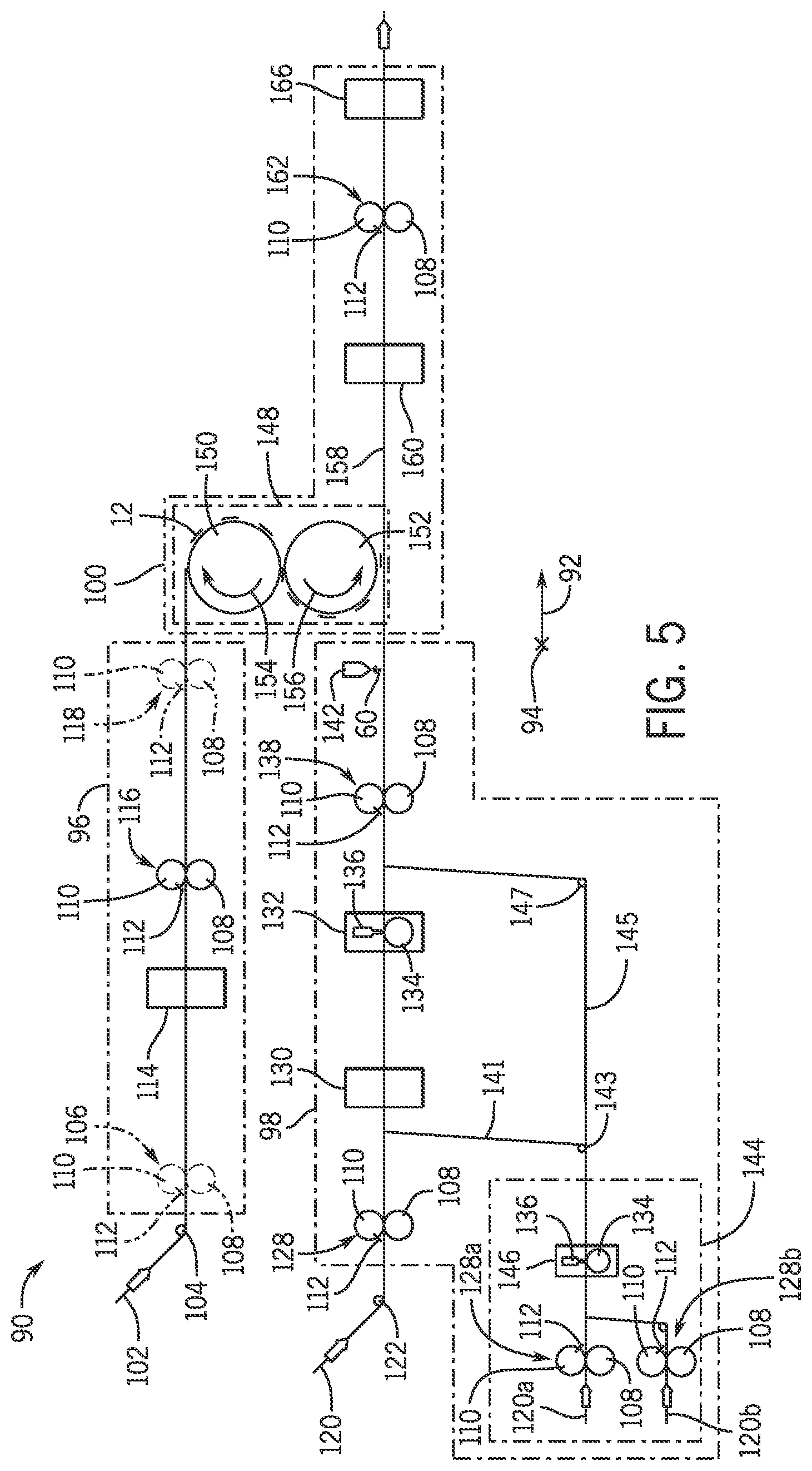 Patent US12610997 Figure 5 – Apparatus and method of manufacturing multi-piece closed-back isolation garments