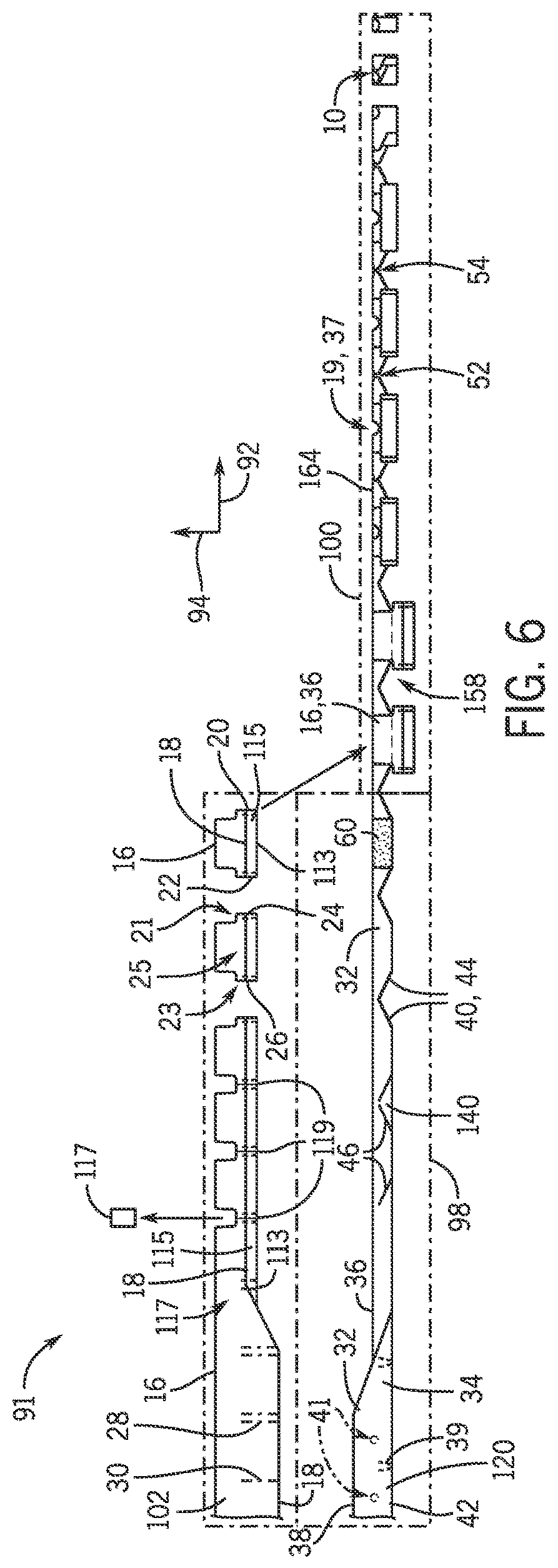Patent US12610997 Figure 6 – Apparatus and method of manufacturing multi-piece closed-back isolation garments