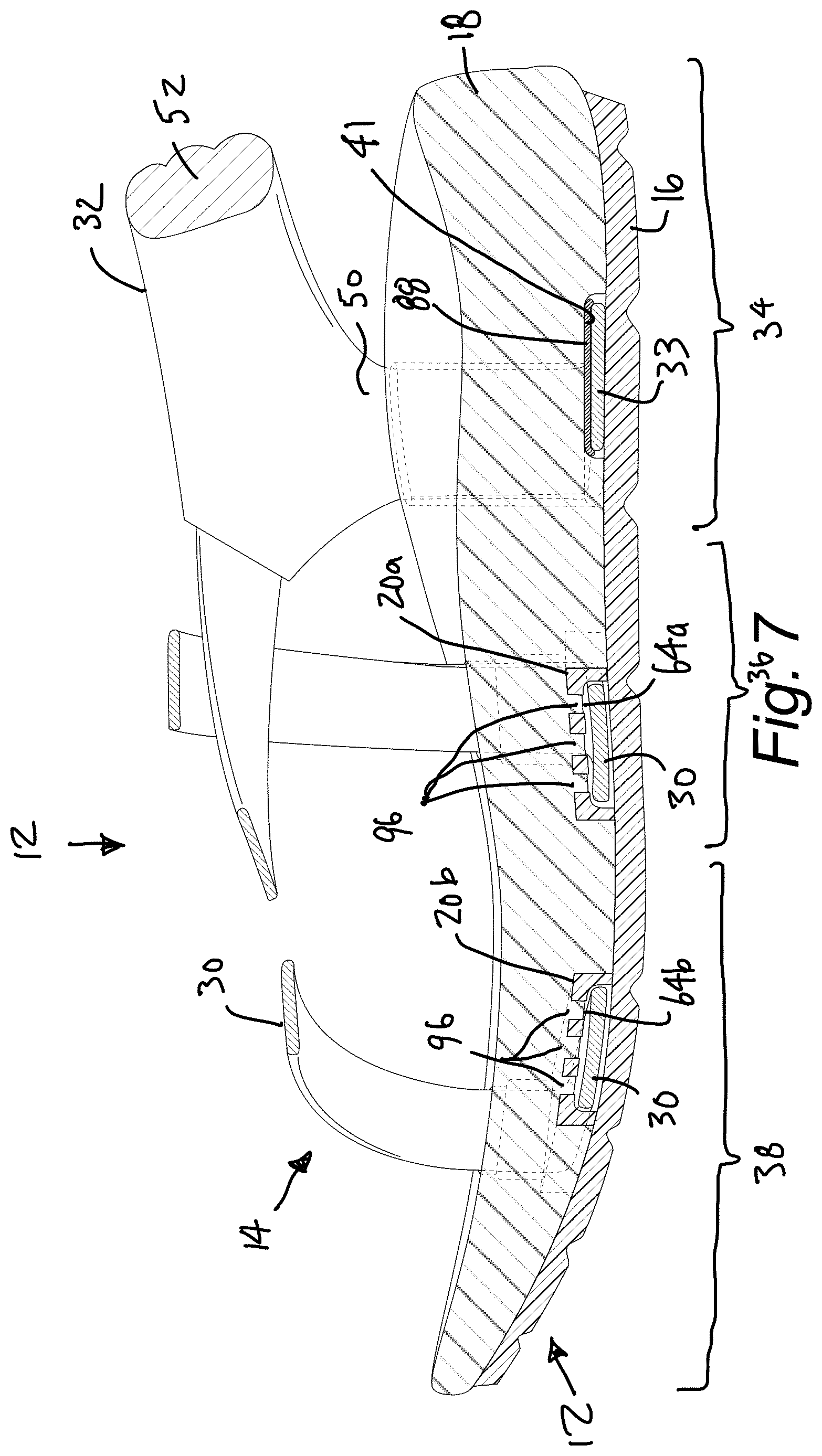 Patent US12611001 Figure 6 – Sandal construction