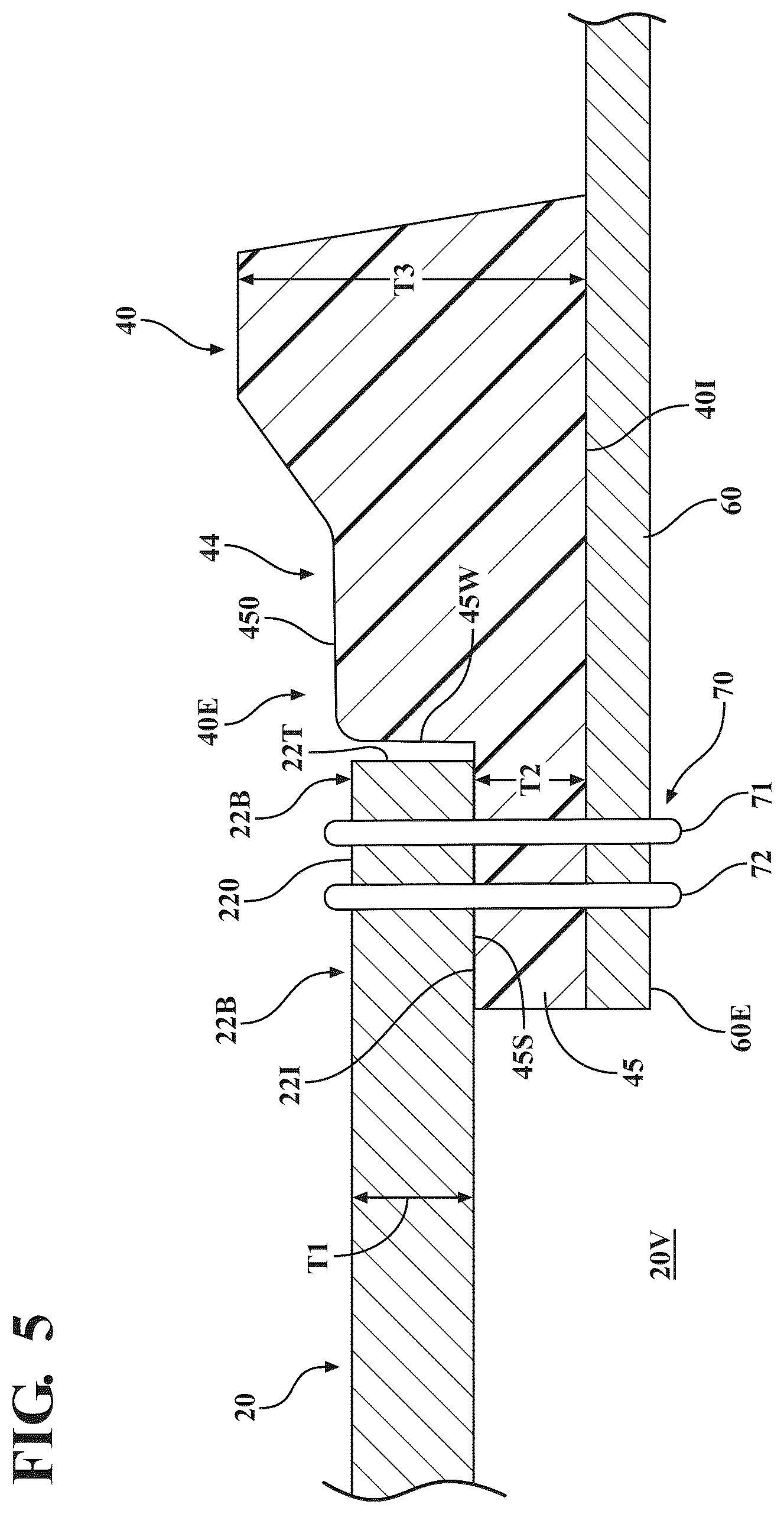 Patent US12611002 Figure 5 – Vented footwear