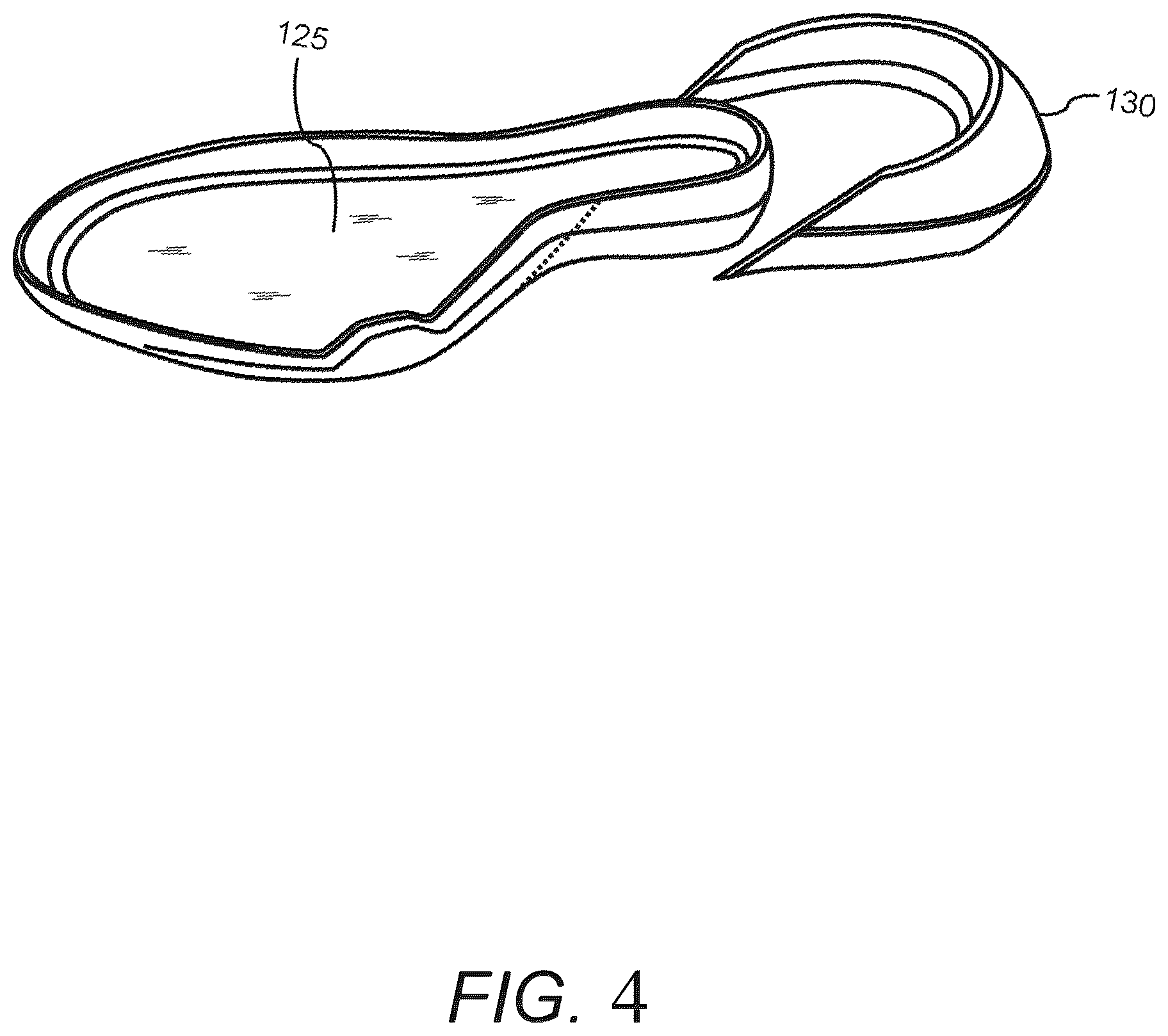 Patent US12611004 Figure 4 – Article of footwear with midsole having varying hardness