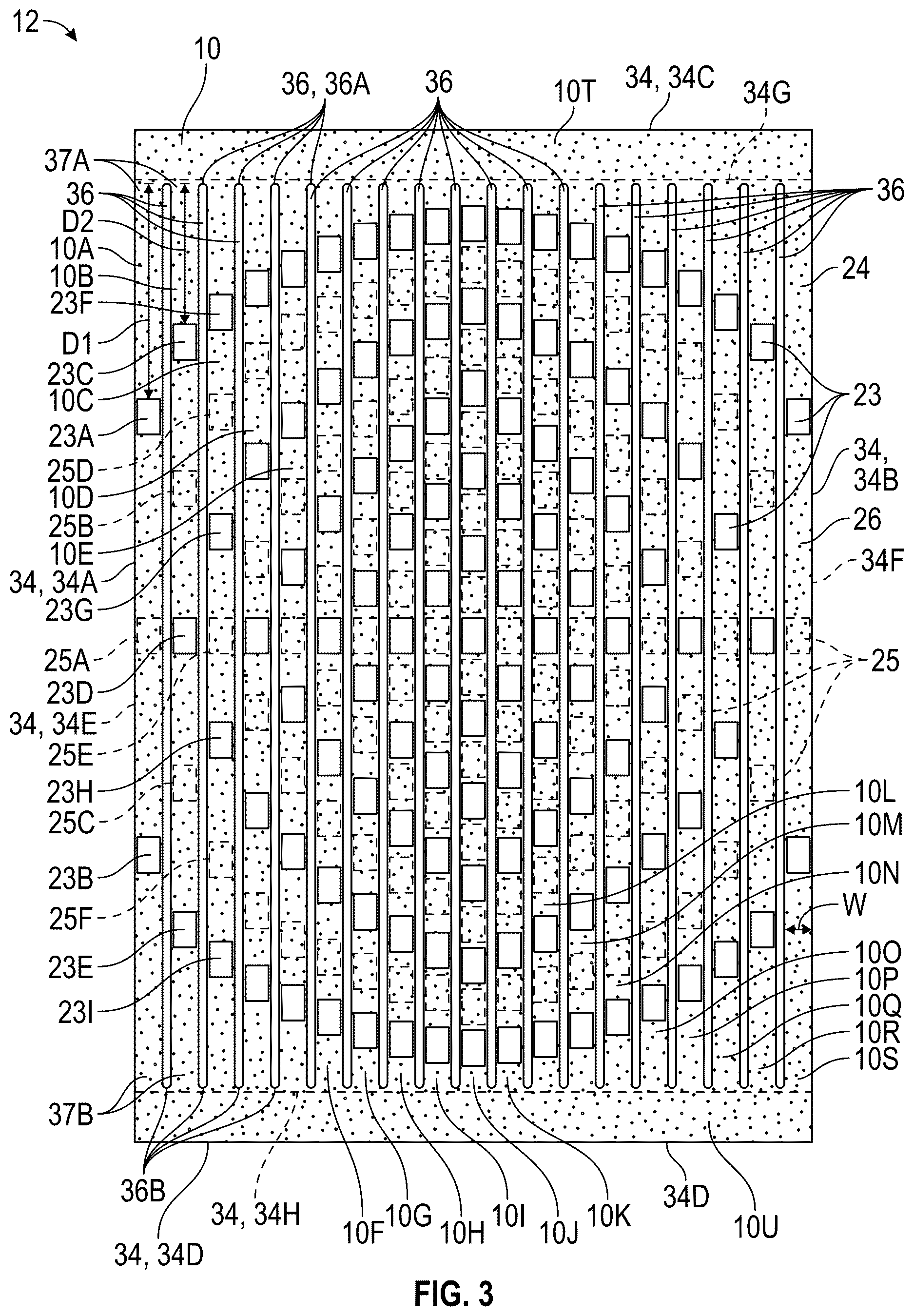 Patent US12611006 Figure 3 – Cushioning component for a wearable article and method of manufacturing same
