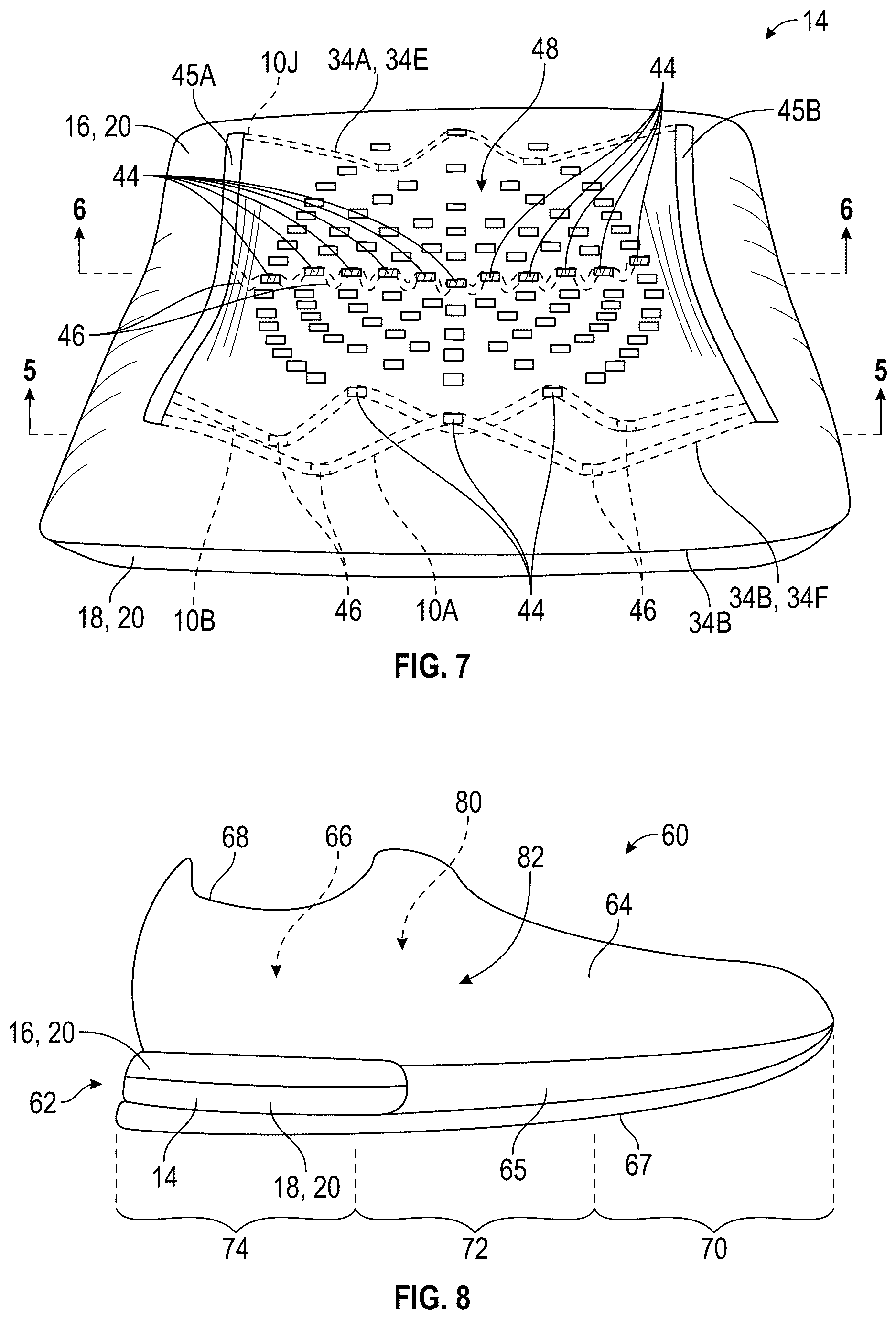 Patent US12611006 Figure 5 – Cushioning component for a wearable article and method of manufacturing same