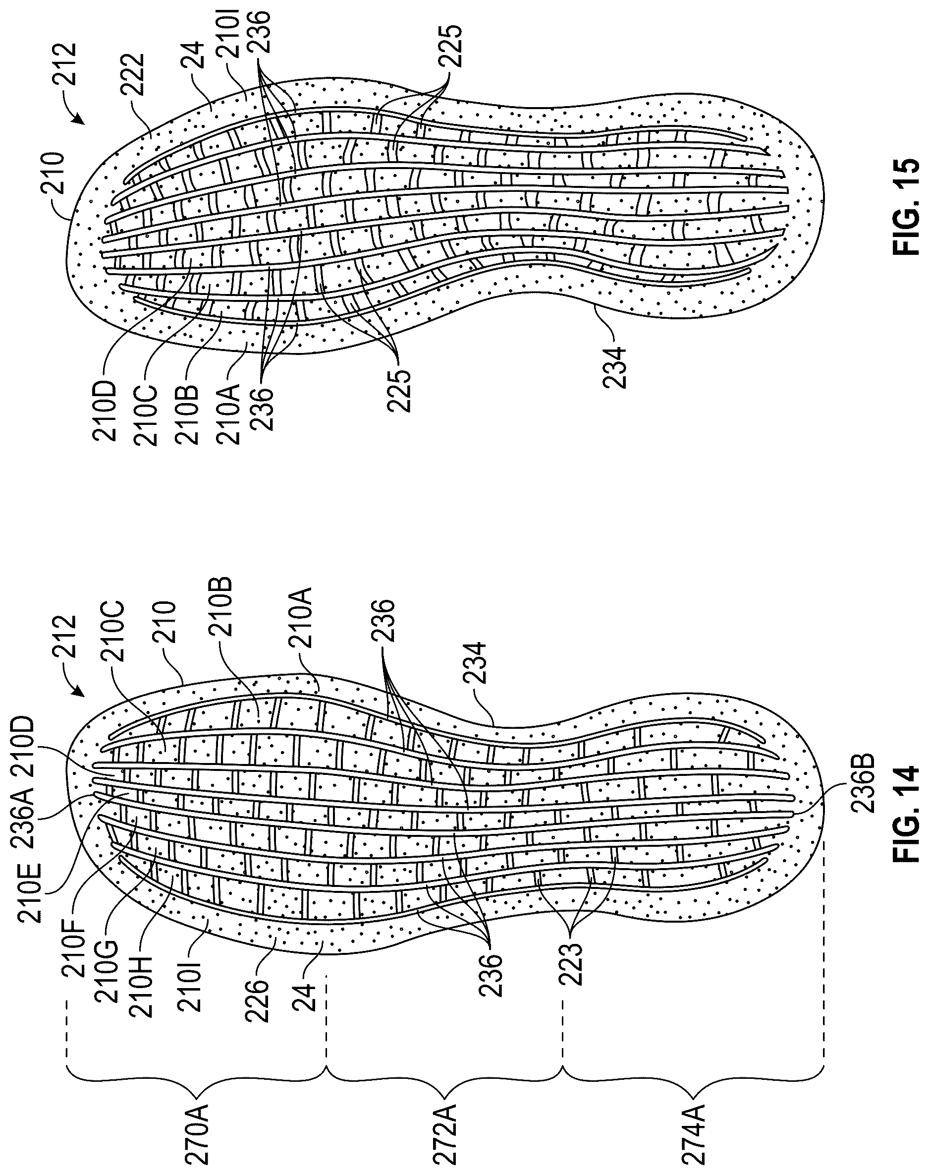 Patent US12611006 Figure 10 – Cushioning component for a wearable article and method of manufacturing same