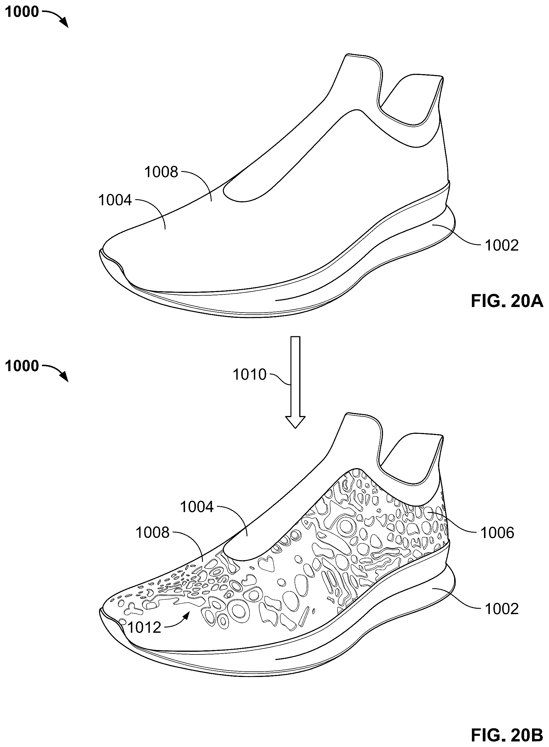Patent US12611007 Figure 20 – Article of footwear having a degradable component