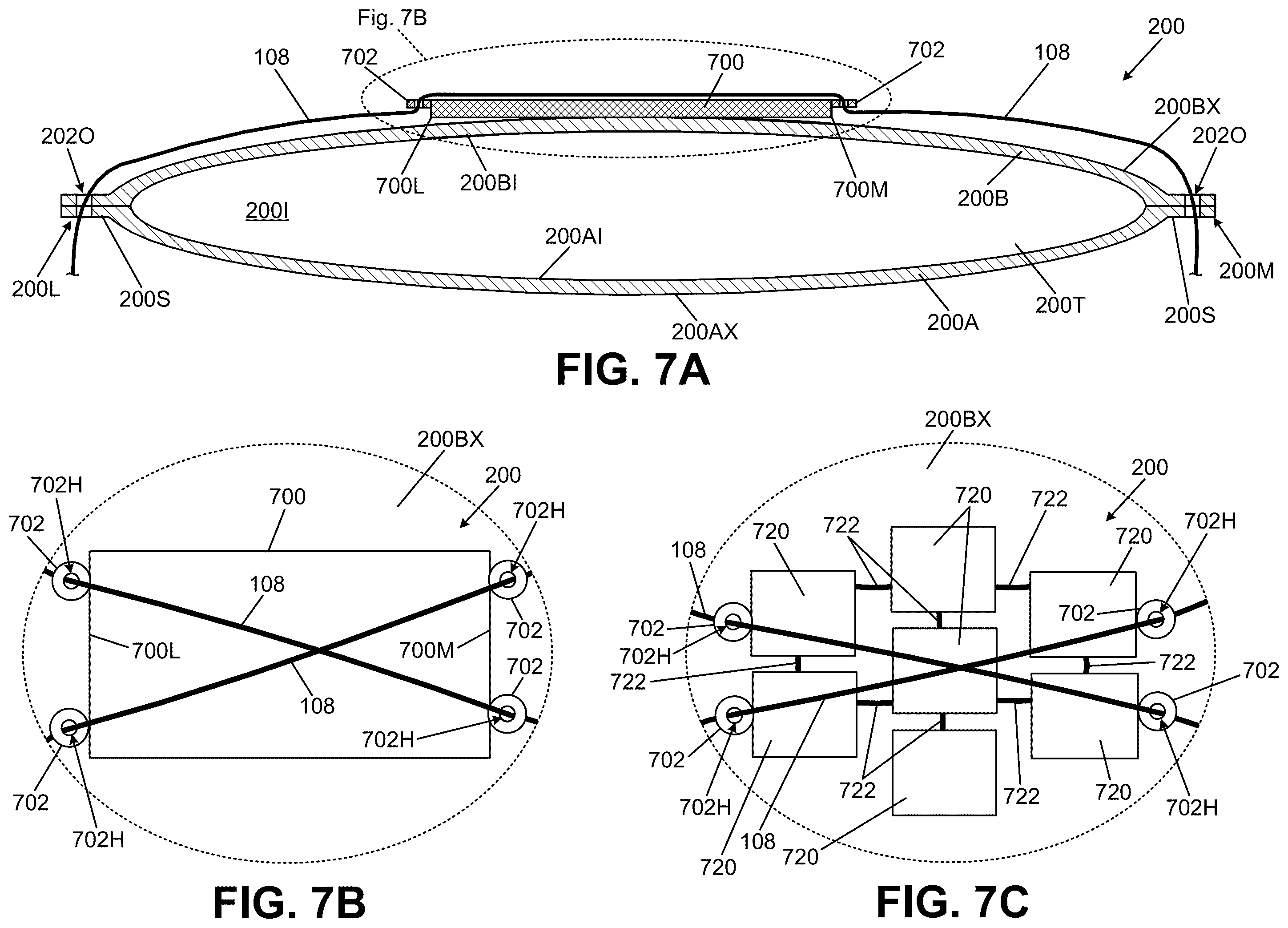 Patent US12611009 Figure 11 – Bladders, footwear uppers including bladders, and articles of footwear including bladders in the upper