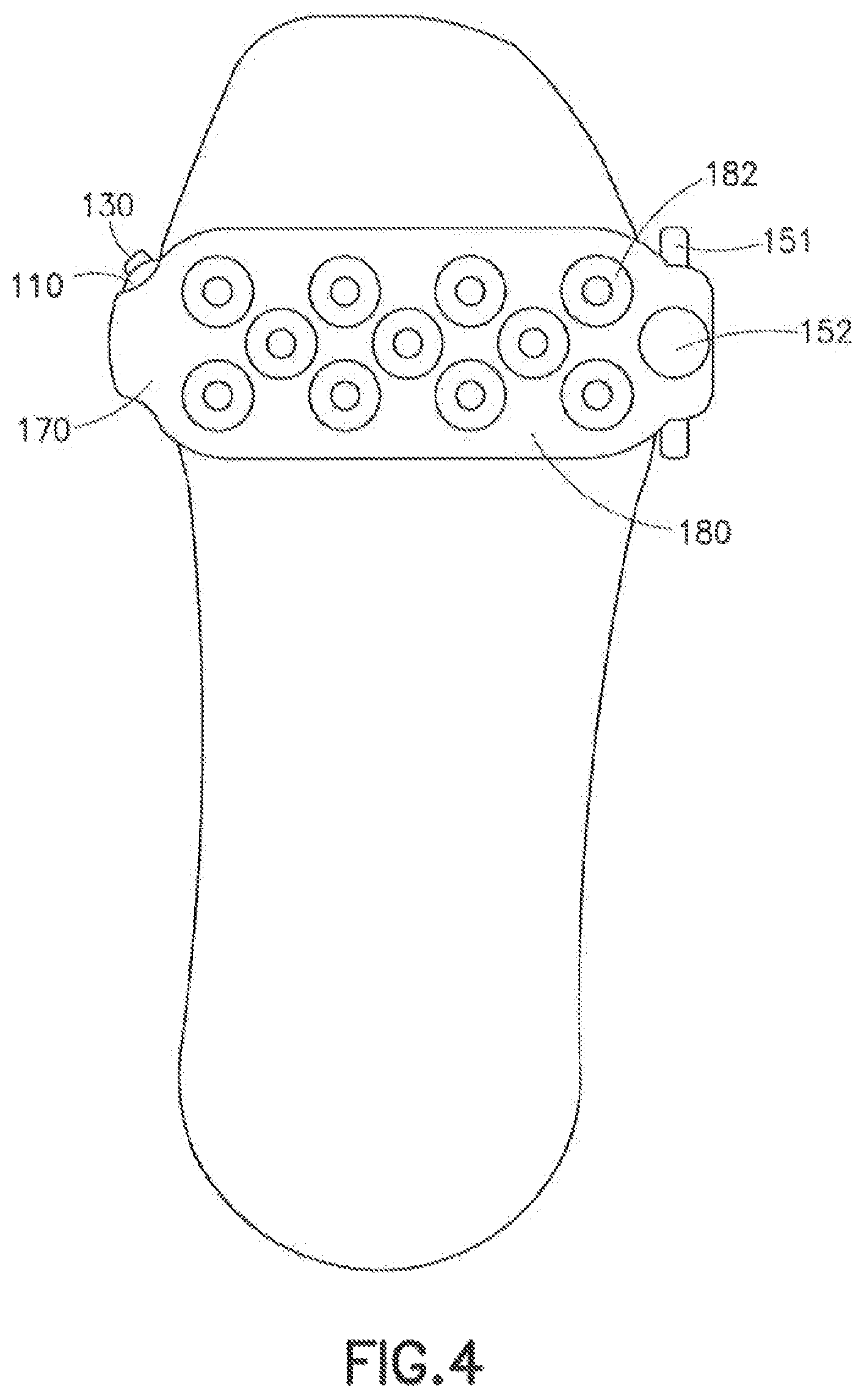 Patent US12611010 Figure 4 – Footwear cleats device