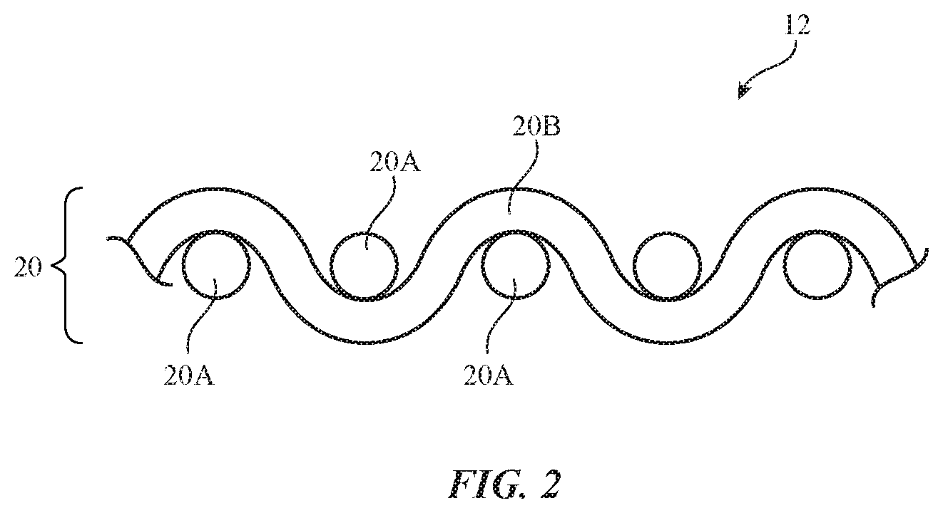 Patent US12611011 Figure 2 – Fabric with integrated components