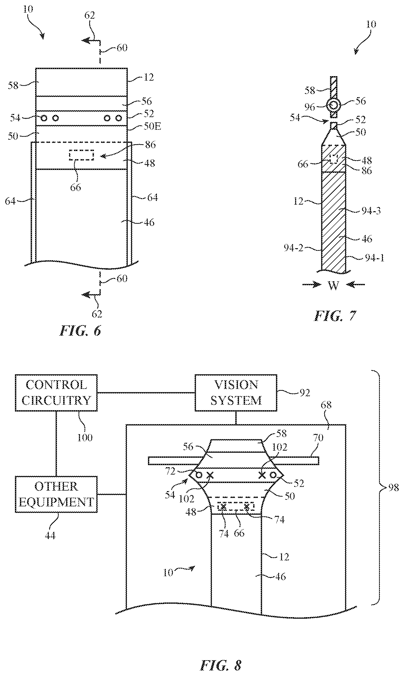 Patent US12611011 Figure 5 – Fabric with integrated components