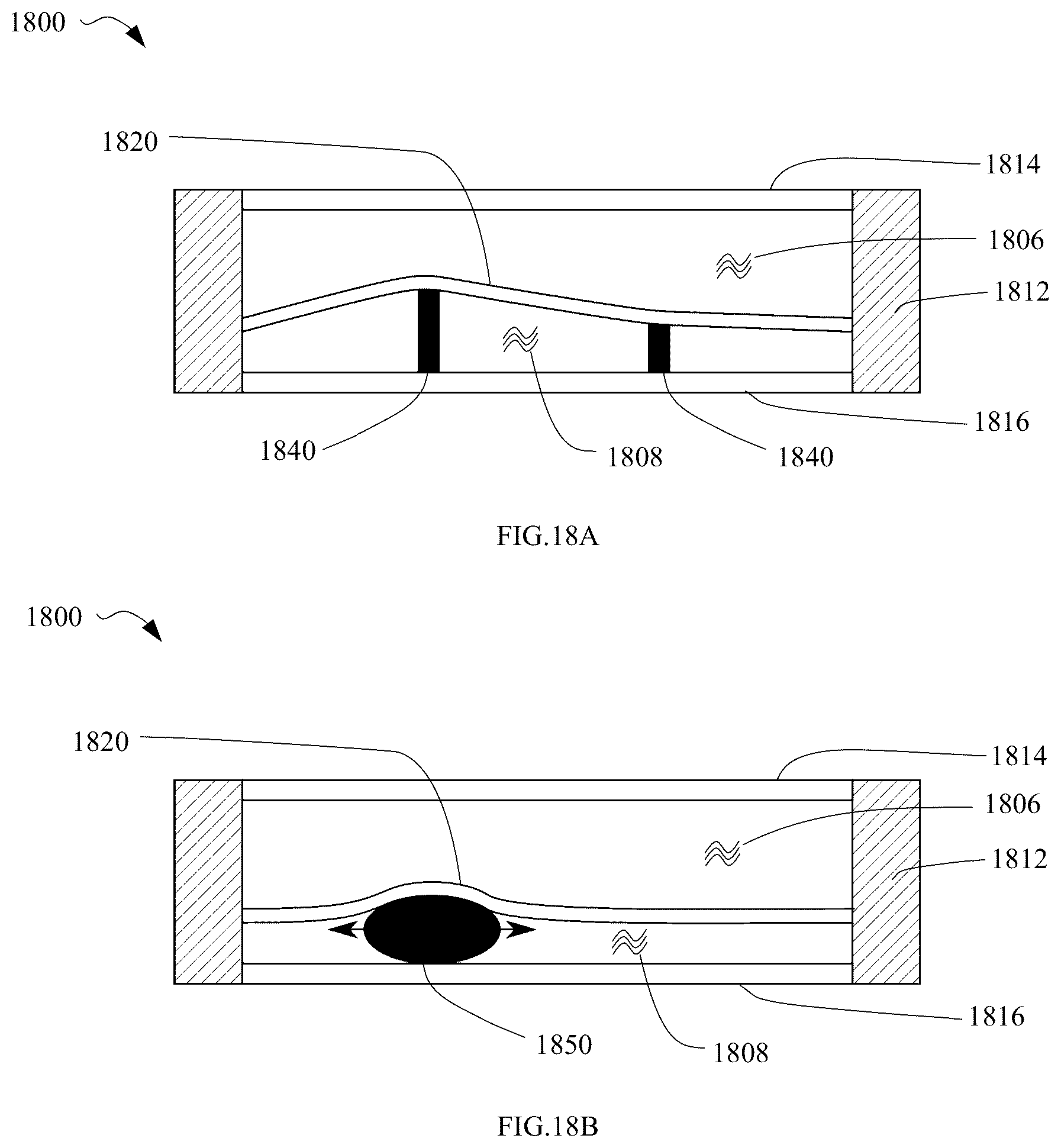 Patent US12611013 Figure 19 – Device comprising decorative objects having restrained freedom to move and suspended in fluid