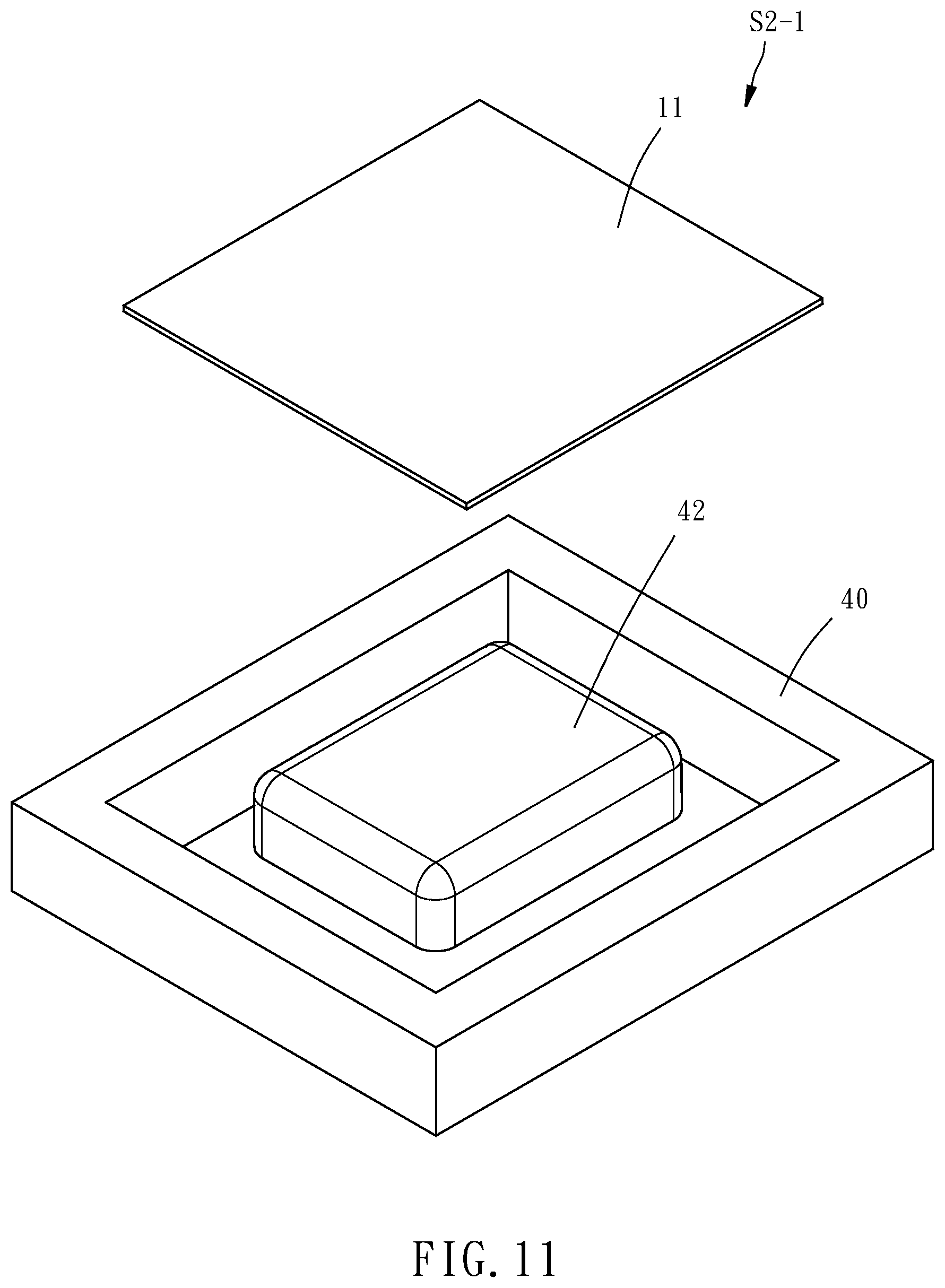 Patent US12611014 Figure 8 – Luggage formed by composite material and manufacturing method thereof