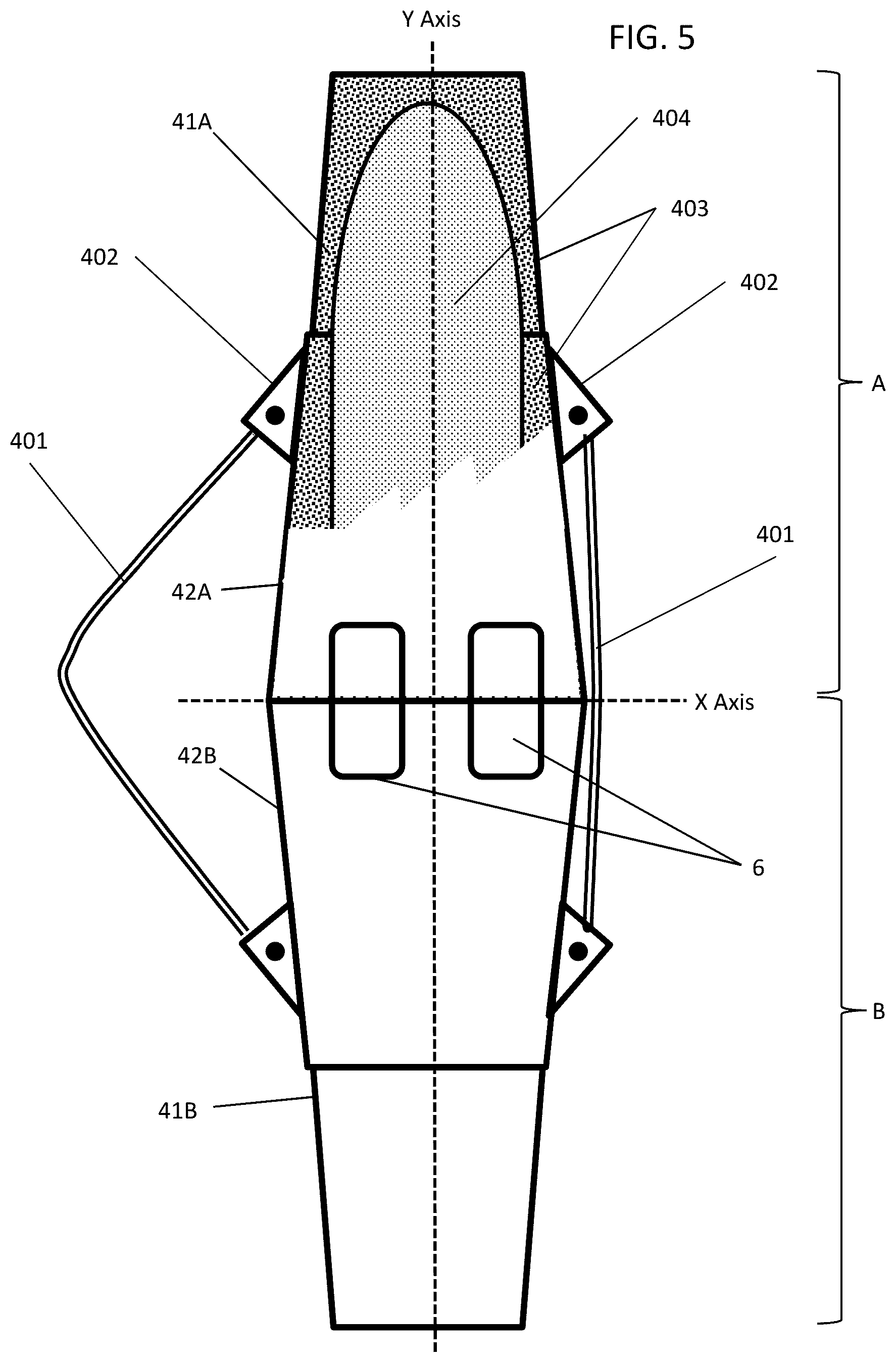 Patent US12611015 Figure 5 – Collapsible hard case for surfboards and other large objects