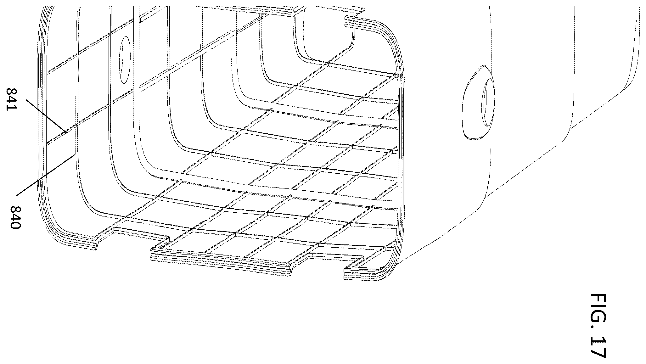 Patent US12611015 Figure 20 – Collapsible hard case for surfboards and other large objects