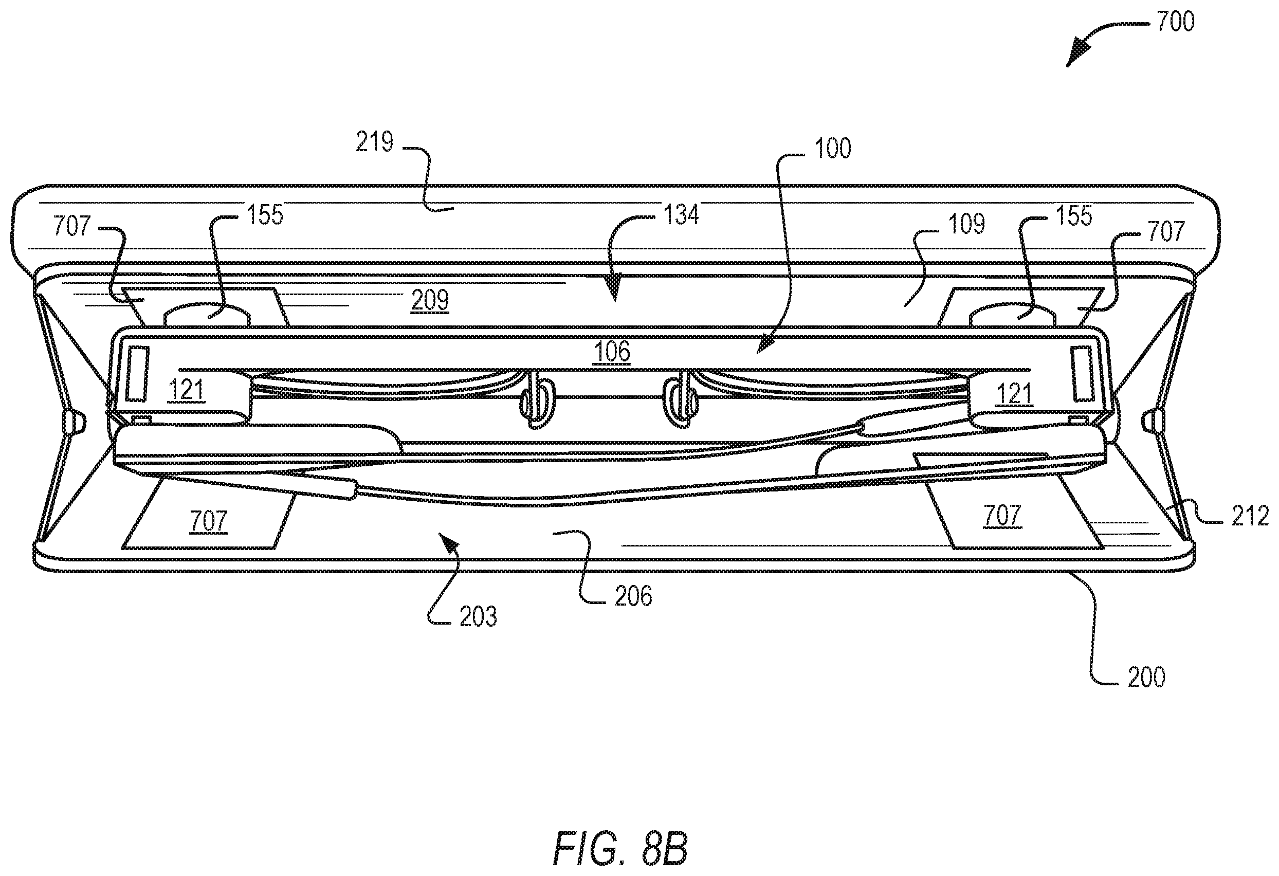 Patent US12611017 Figure 9 – Carry case for rechargeable eyewear devices