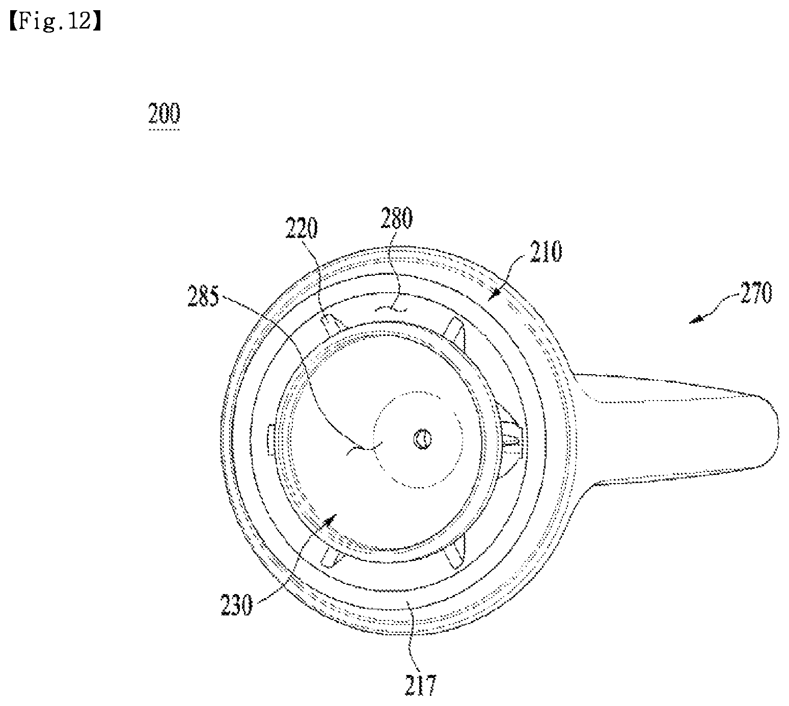 Patent US12611020 Figure 12 – Hair dryer