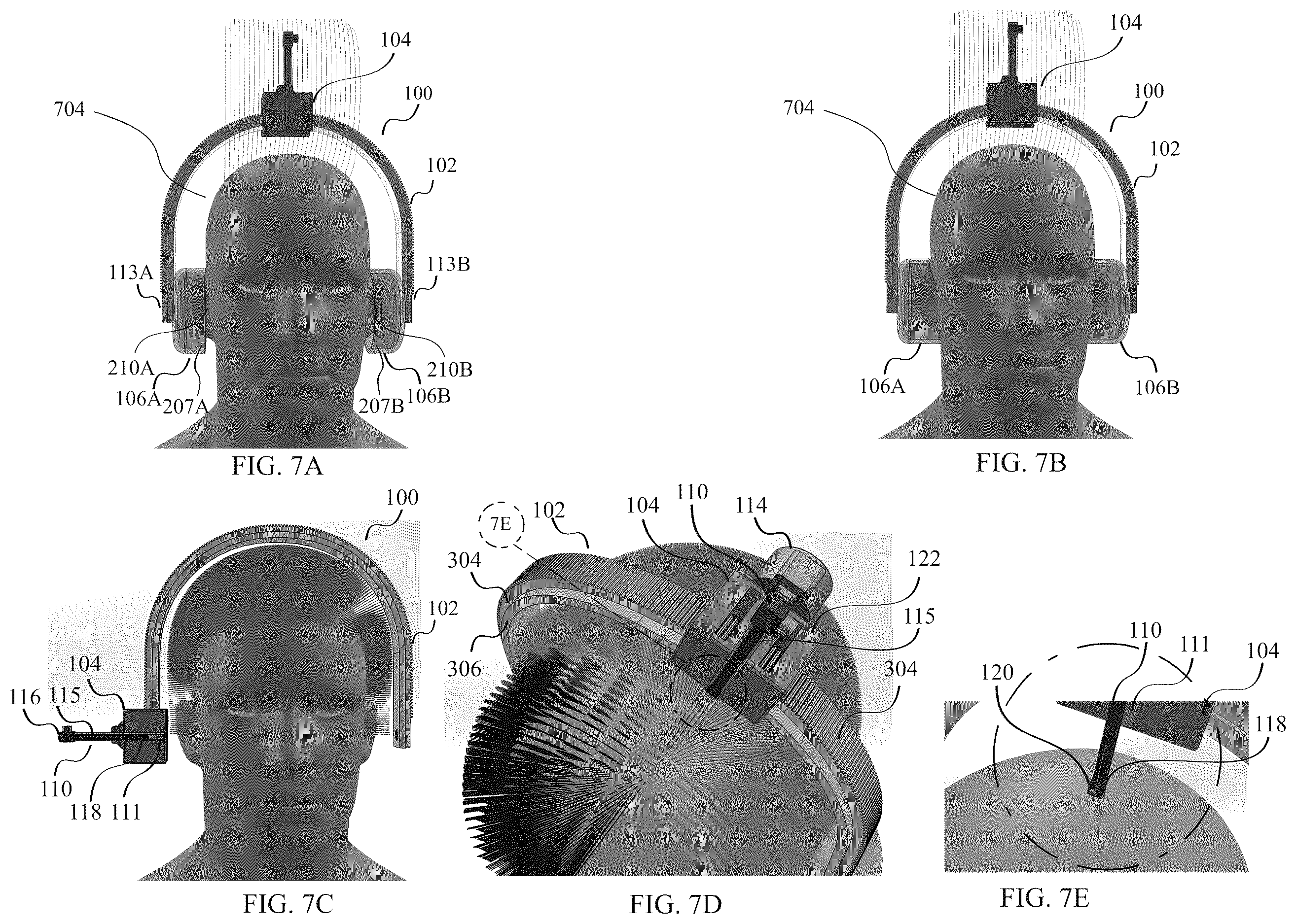 Patent US12611022 Figure 7 – Apparatus and method for wearable automated hair health-monitor and styler