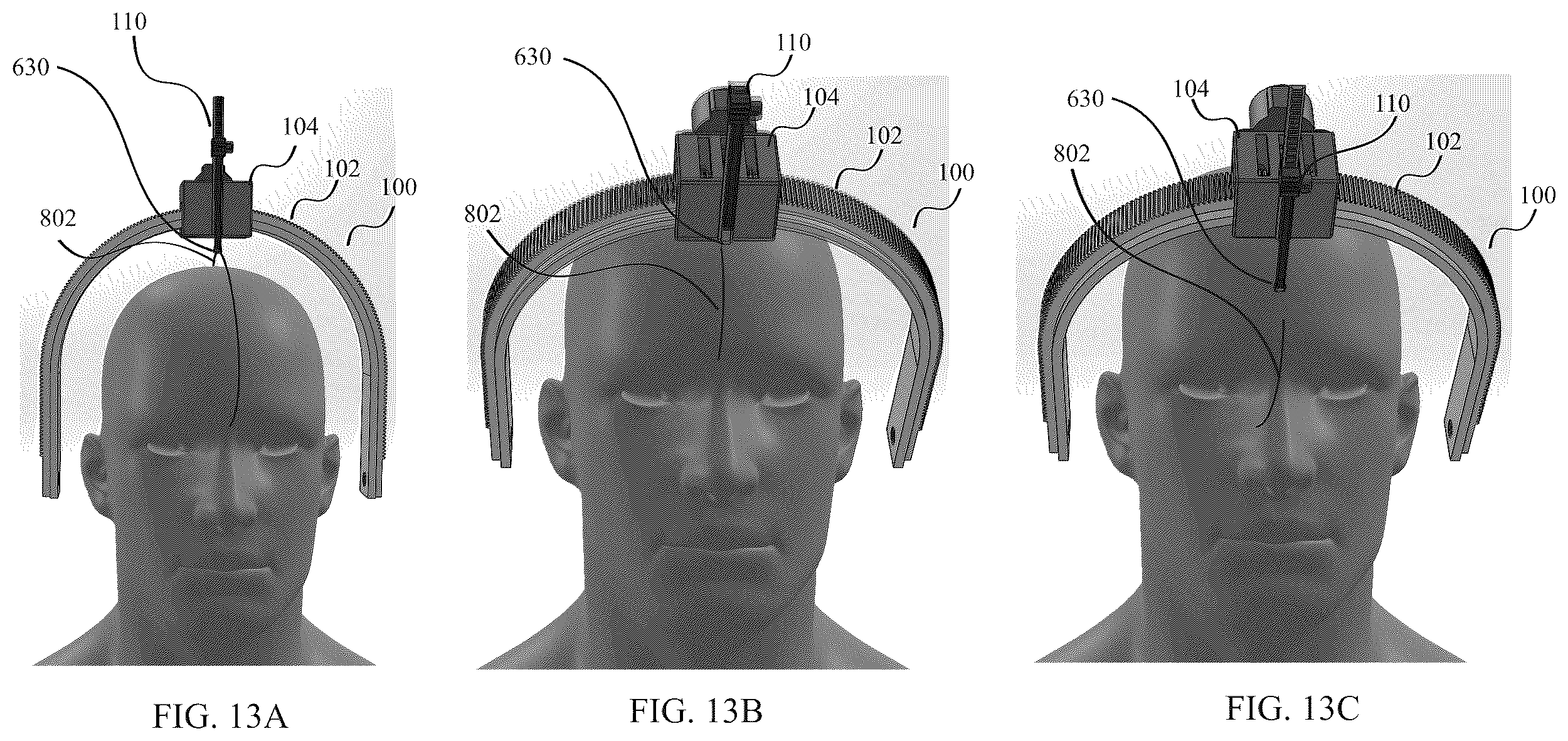 Patent US12611022 Figure 13 – Apparatus and method for wearable automated hair health-monitor and styler