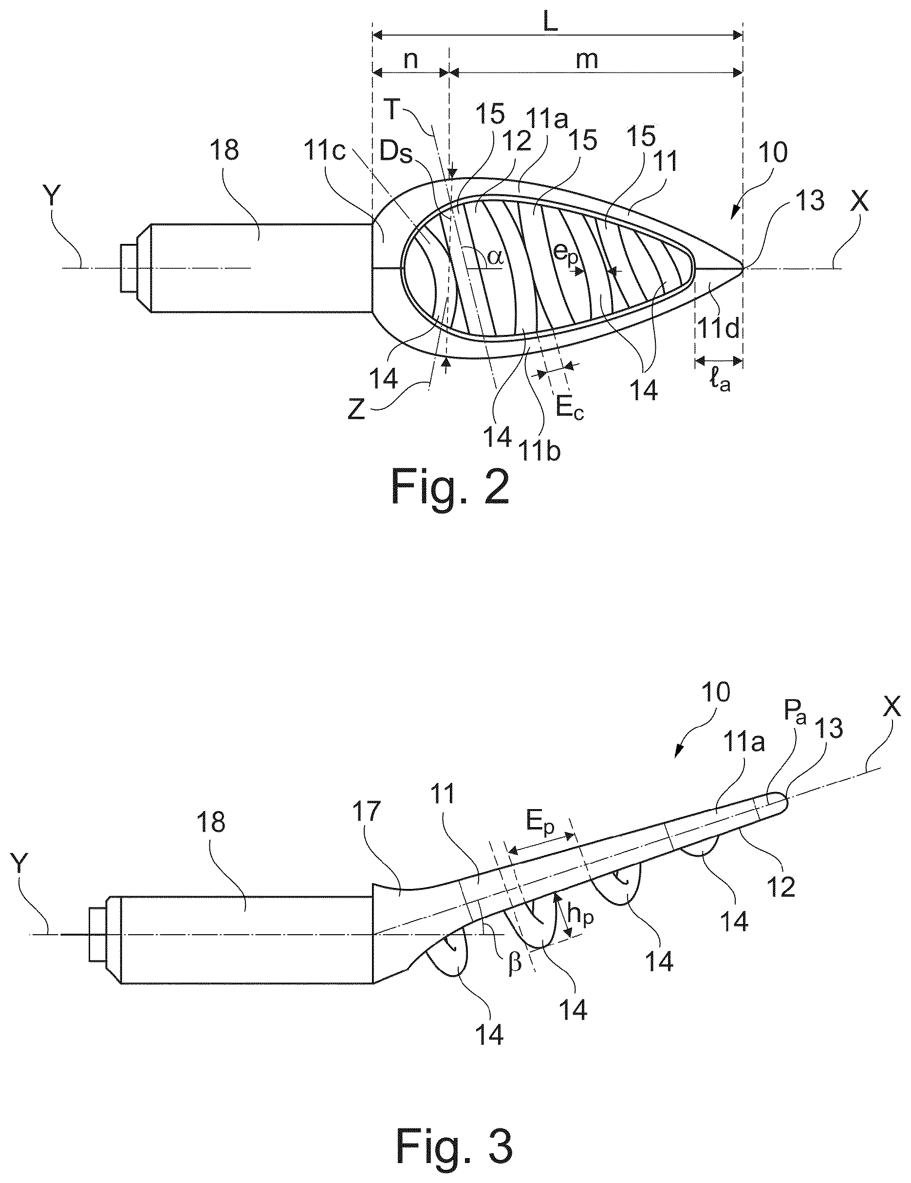 Patent US12611025 Figure 2 – Applicator for applying makeup to human keratin fibres, in particular the eyebrows
