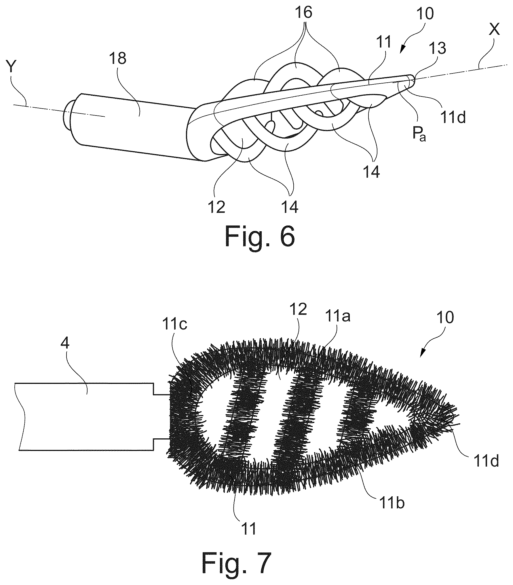 Patent US12611025 Figure 4 – Applicator for applying makeup to human keratin fibres, in particular the eyebrows