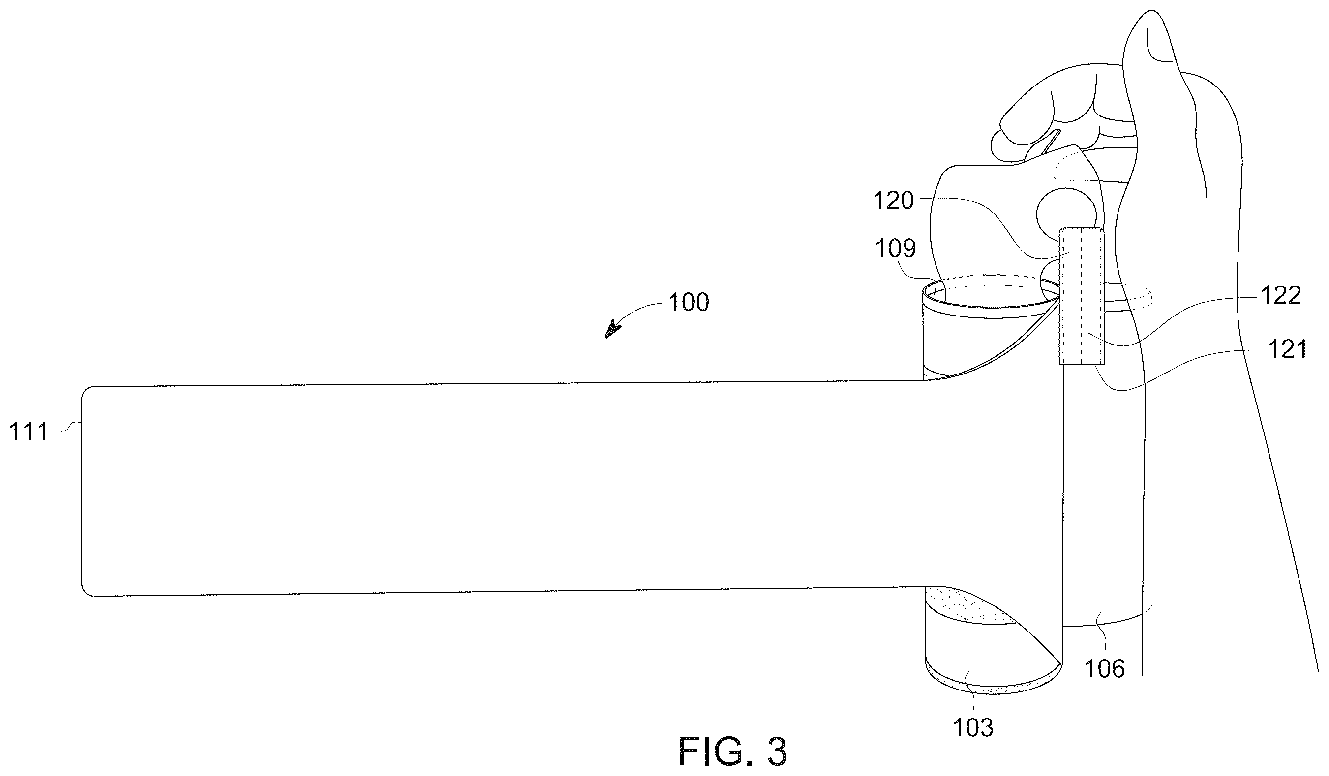 Patent US12611027 Figure 2 – Bear spray canister carrying and deployment device