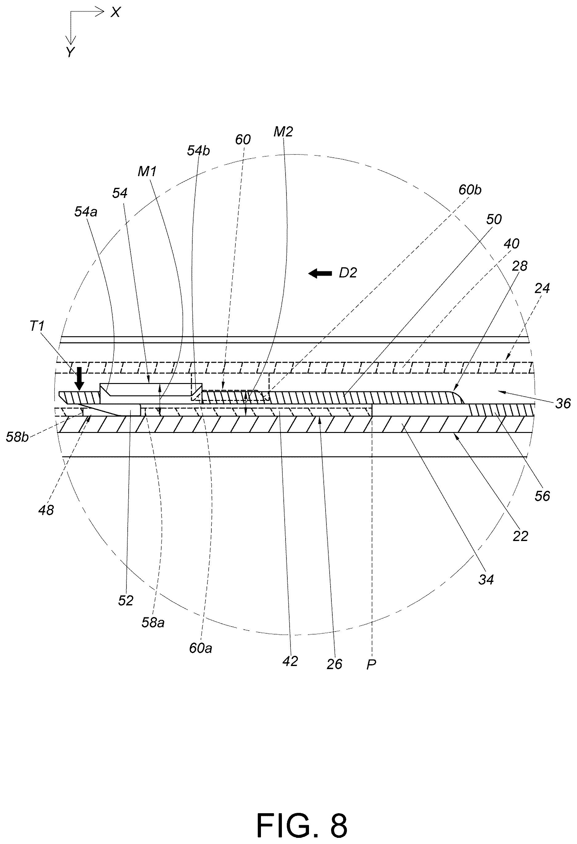 Patent US12611030 Figure 8 – Slide rail assembly