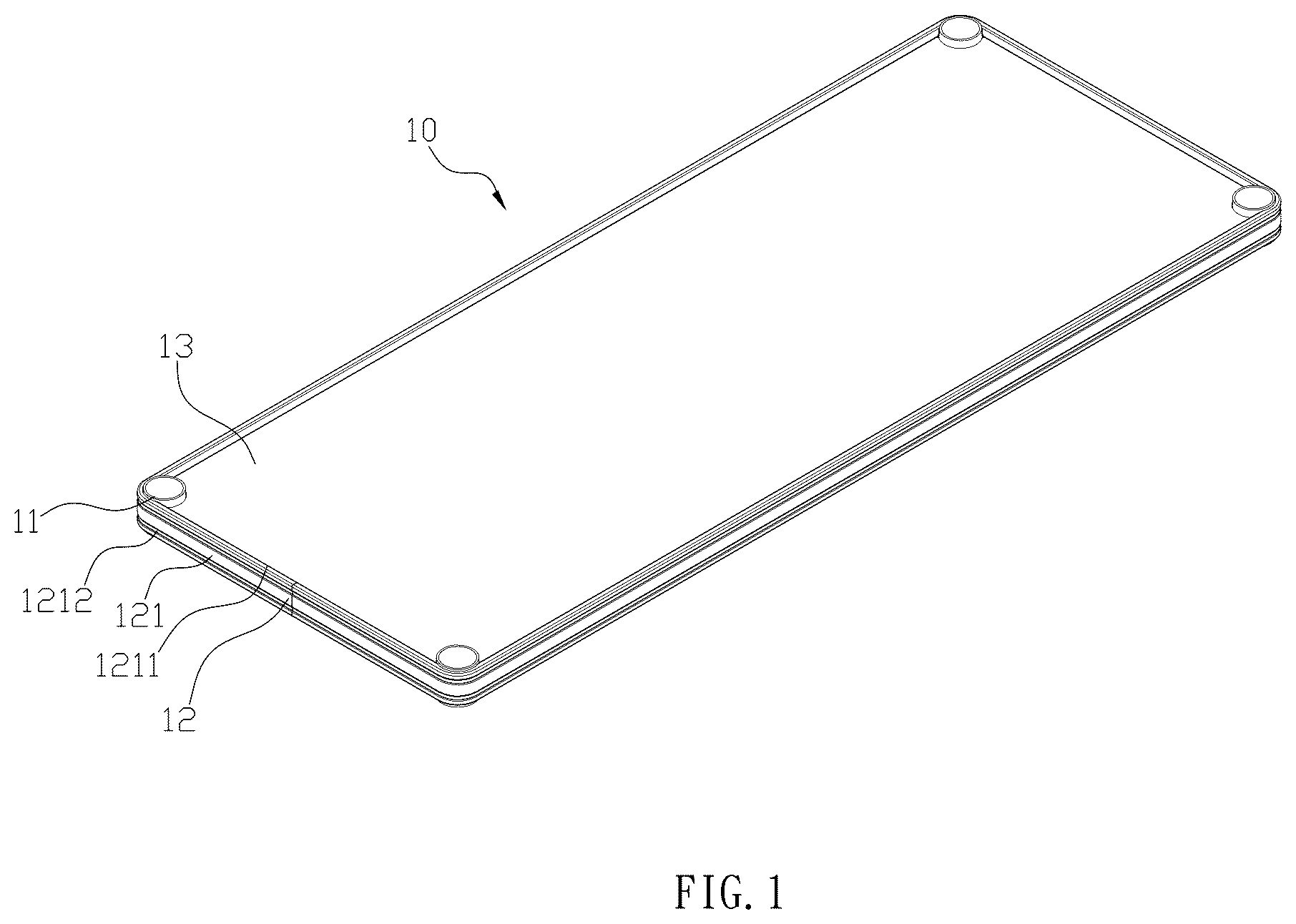 Patent US12611031 Figure 1 – Storage shelf