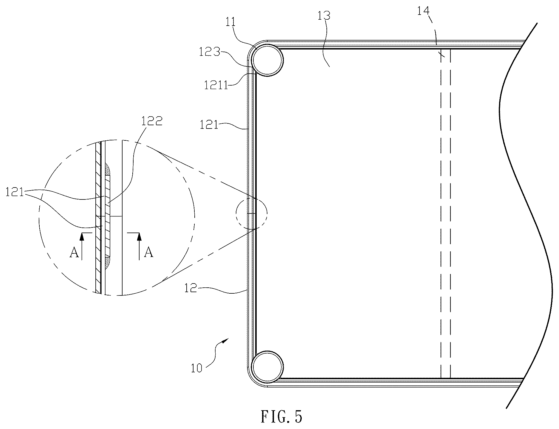Patent US12611031 Figure 4 – Storage shelf