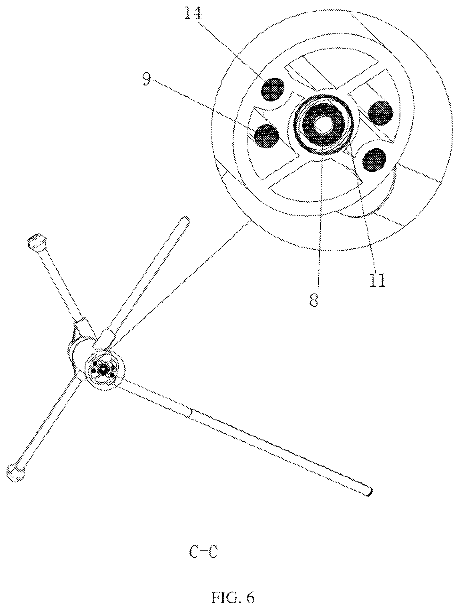 Patent US12611032 Figure 6 – Rocking chair