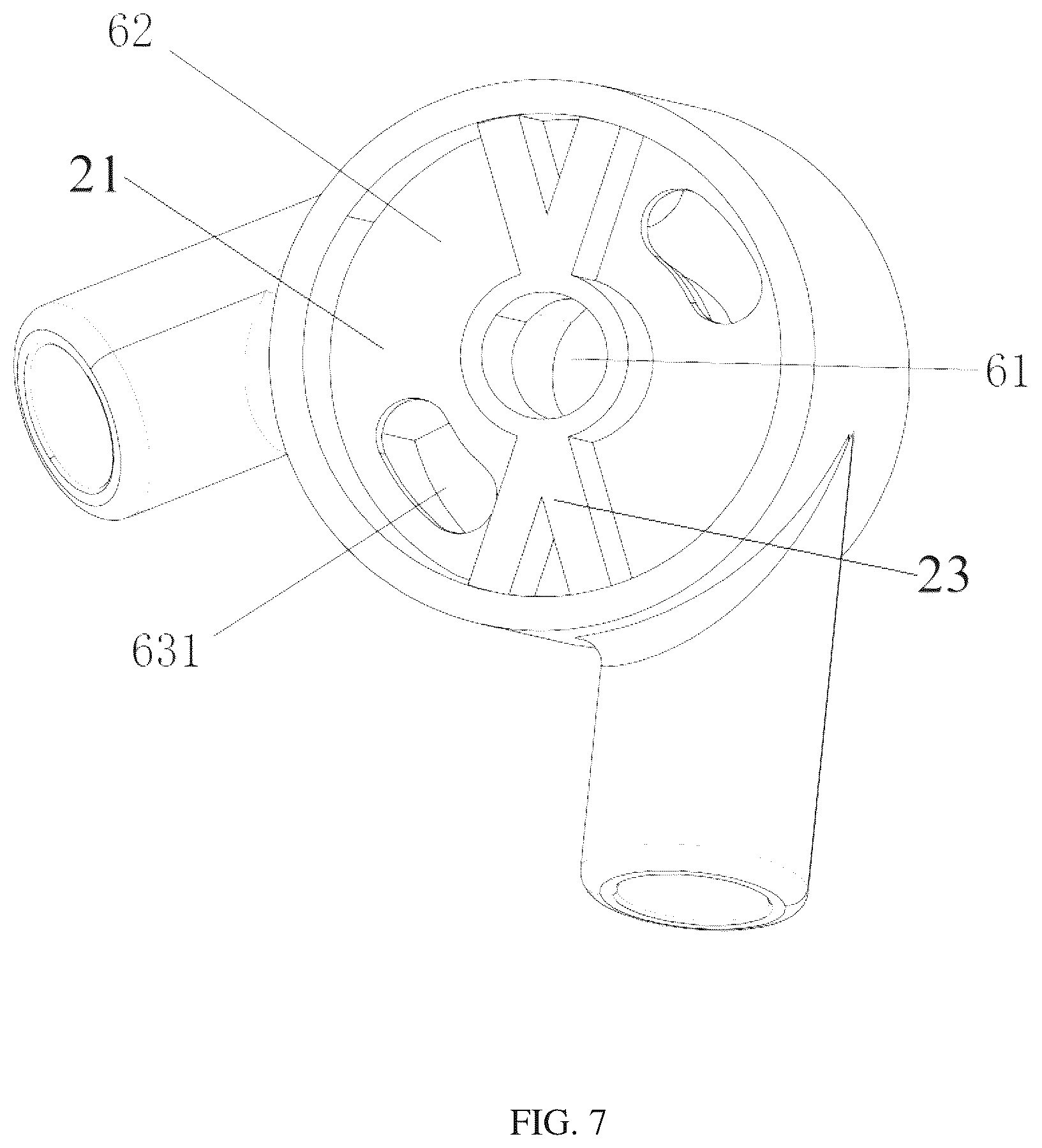 Patent US12611032 Figure 7 – Rocking chair