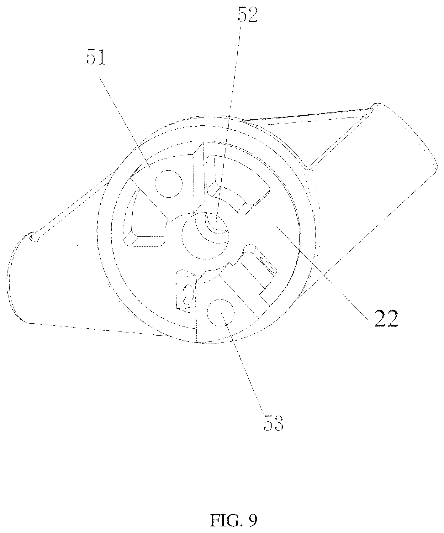 Patent US12611032 Figure 9 – Rocking chair
