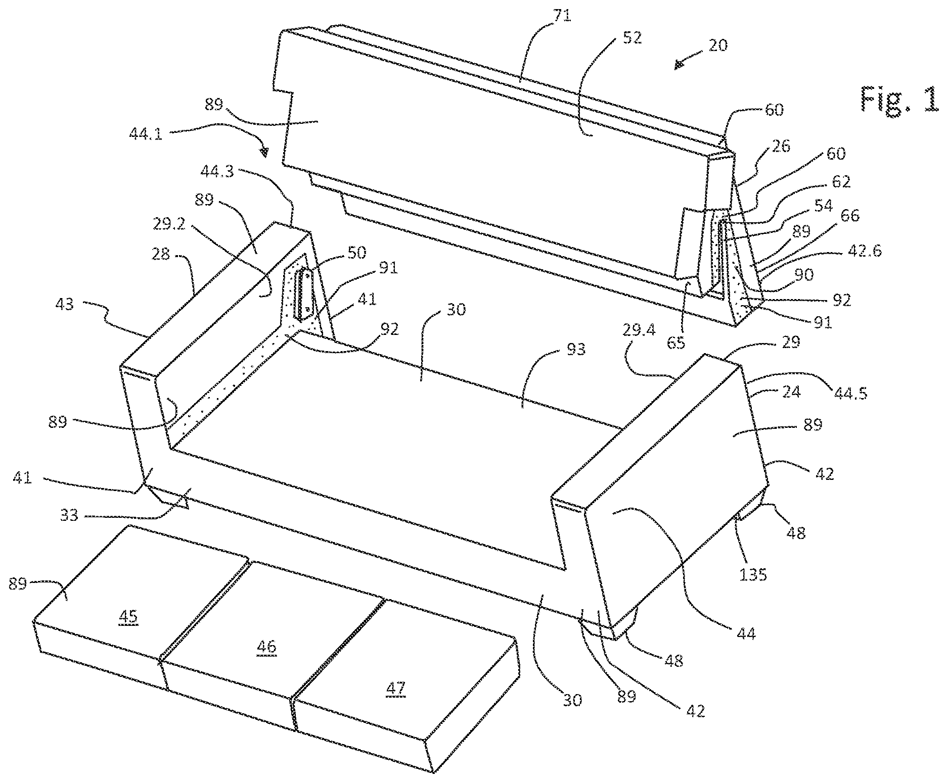 Patent US12611034 — Ready to assemble furniture system — Figure 1