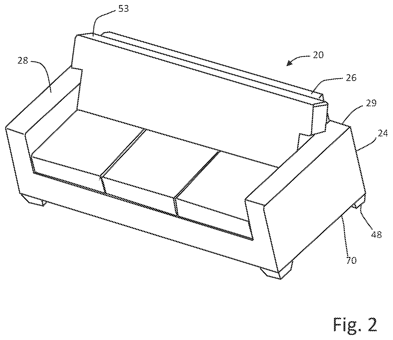 Patent US12611034 Figure 2 – Ready to assemble furniture system