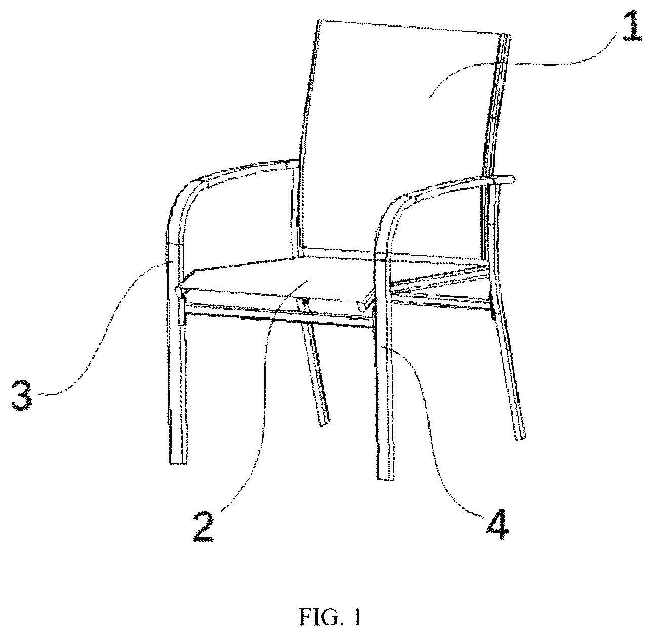 Patent US12611035 Figure 1 – Easy-to-transport chair