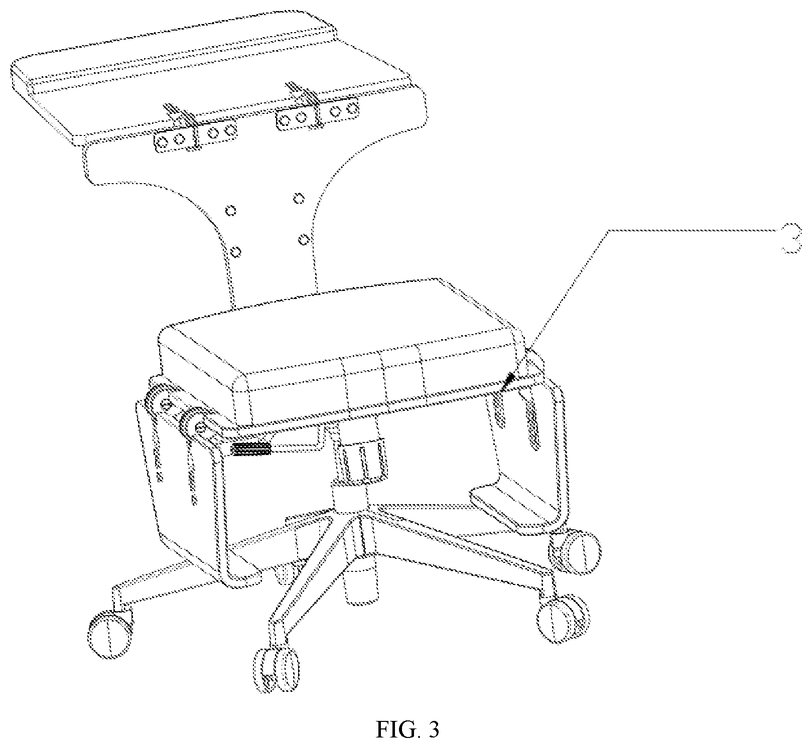 Patent US12611037 Figure 3 – Adjustable multi-use chair