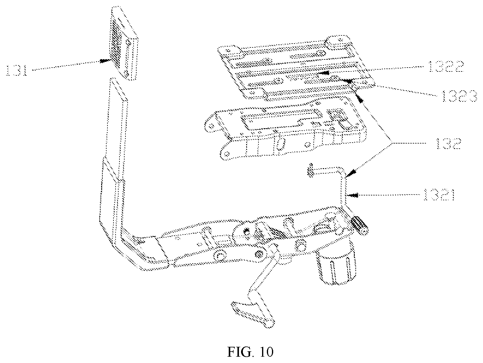Patent US12611037 Figure 8 – Adjustable multi-use chair