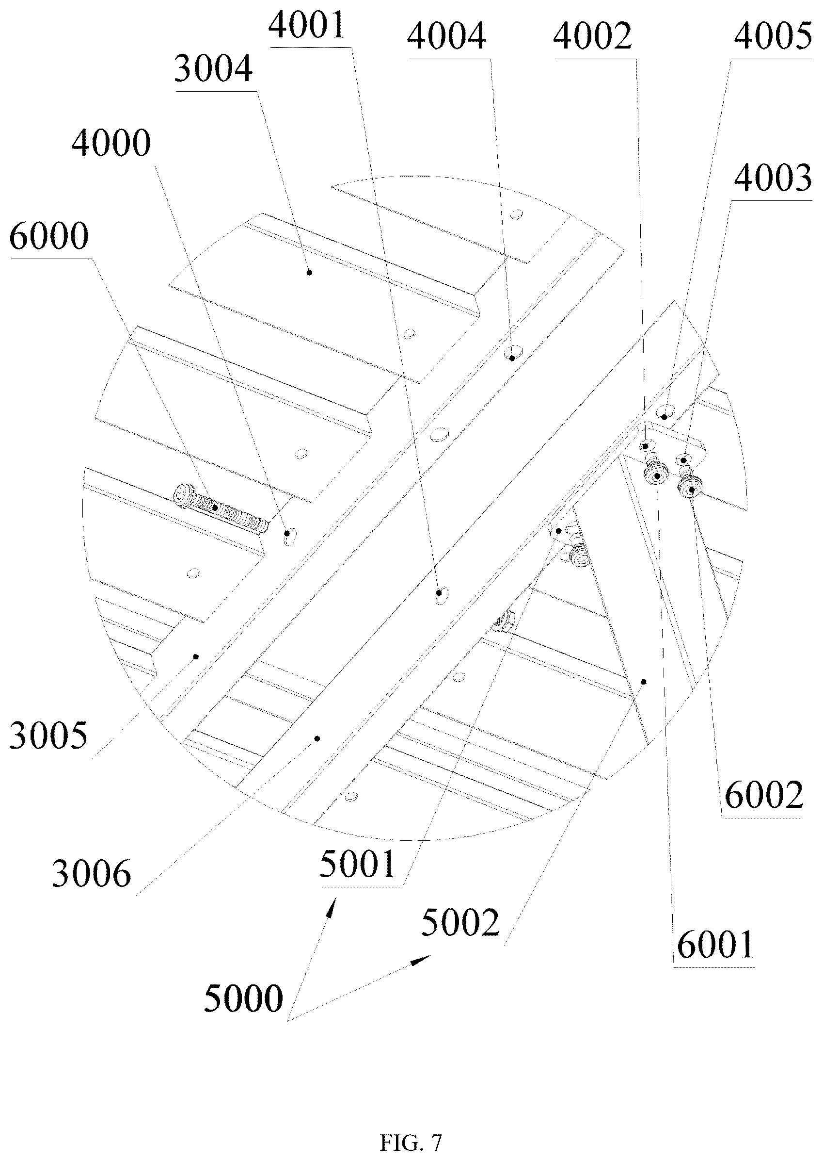 Patent US12611039 Figure 7 – Sofa set convenient to assemble