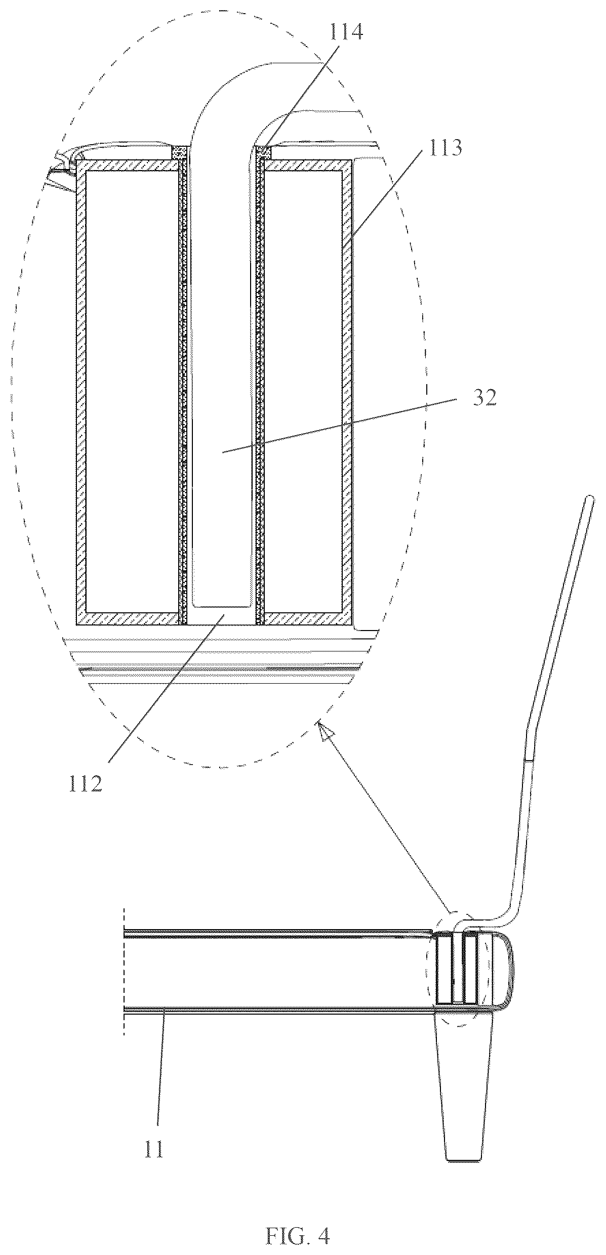 Patent US12611040 Figure 4 – Modular sofa