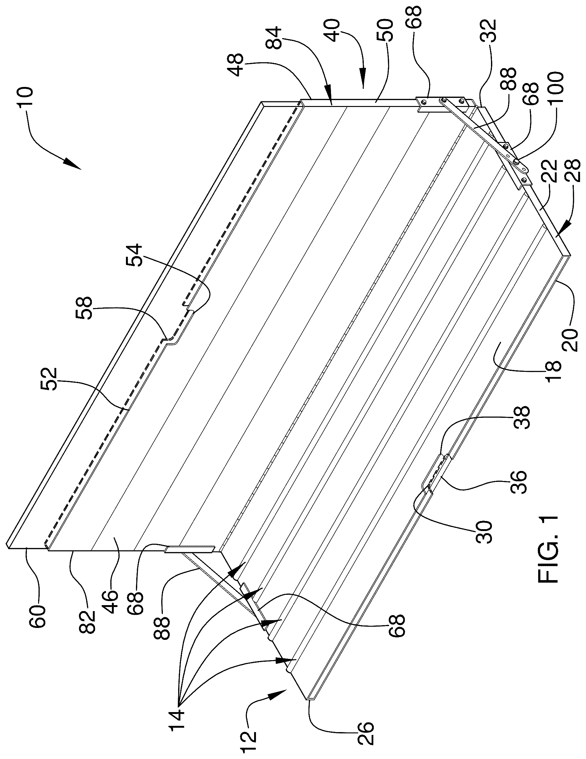Patent US12611041 — Adjustable headboard device — Figure 1