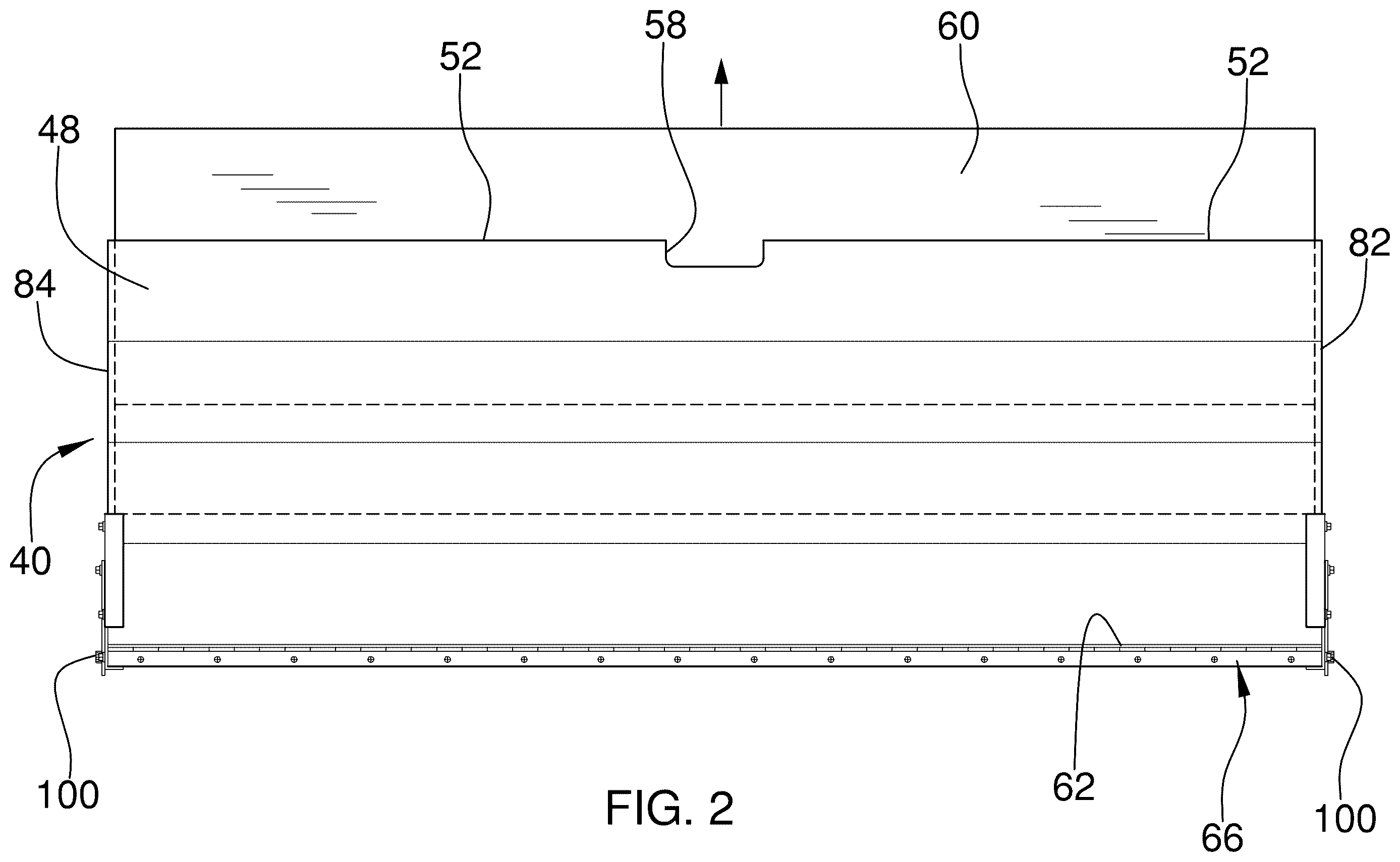 Patent US12611041 Figure 2 – Adjustable headboard device