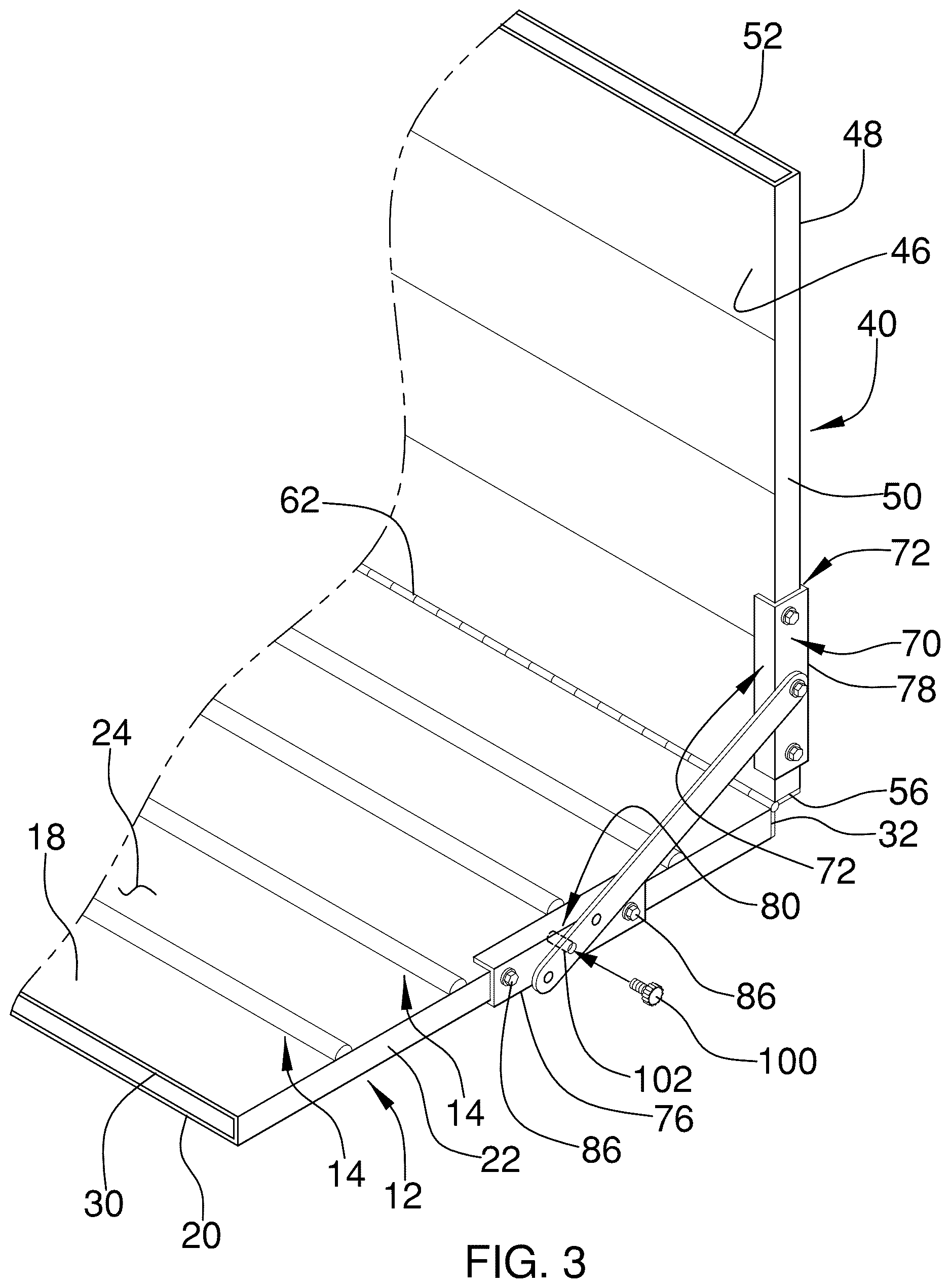 Patent US12611041 Figure 3 – Adjustable headboard device