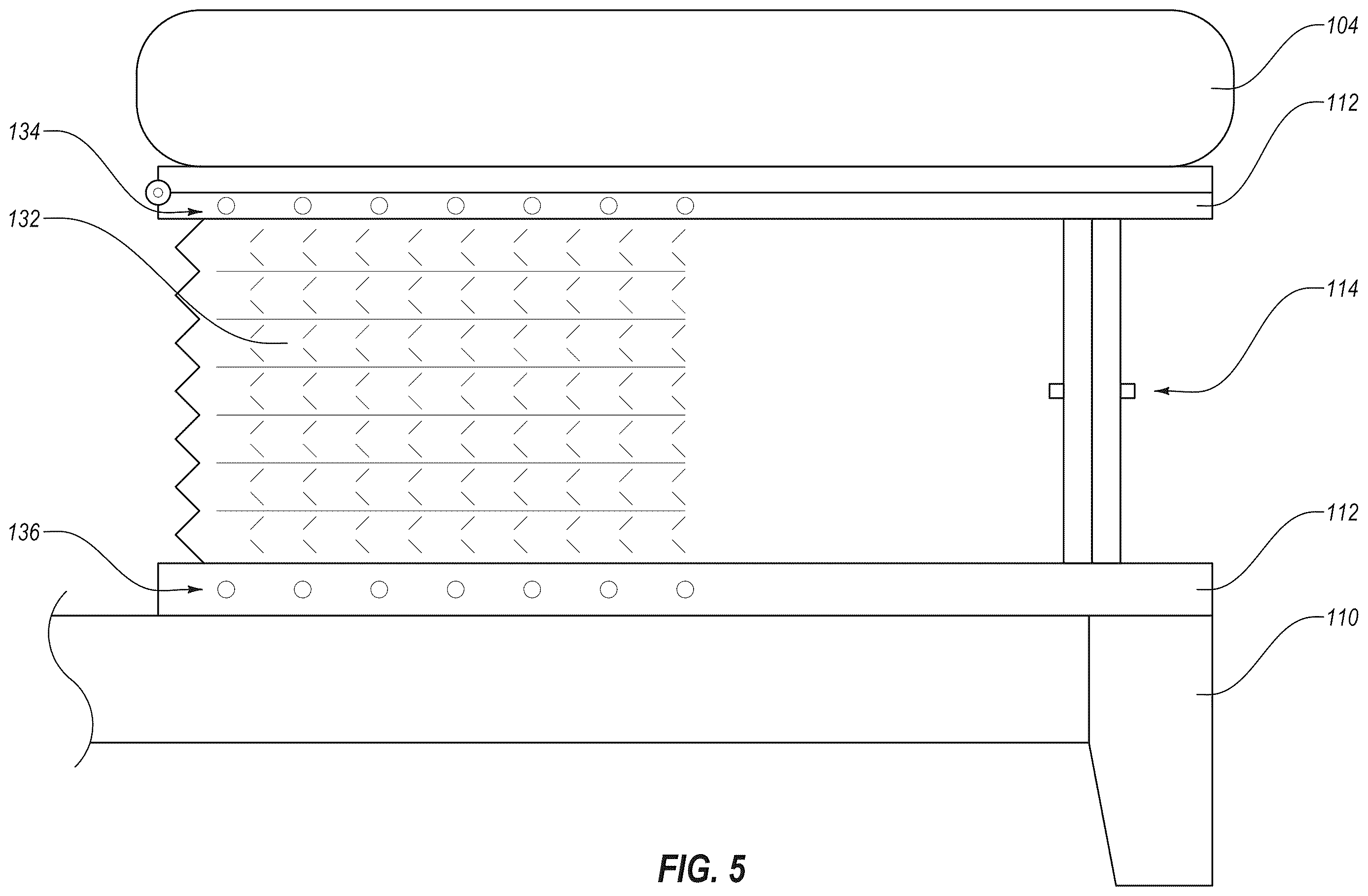 Patent US12611042 Figure 5 – Adjustable sleep system with independent sections