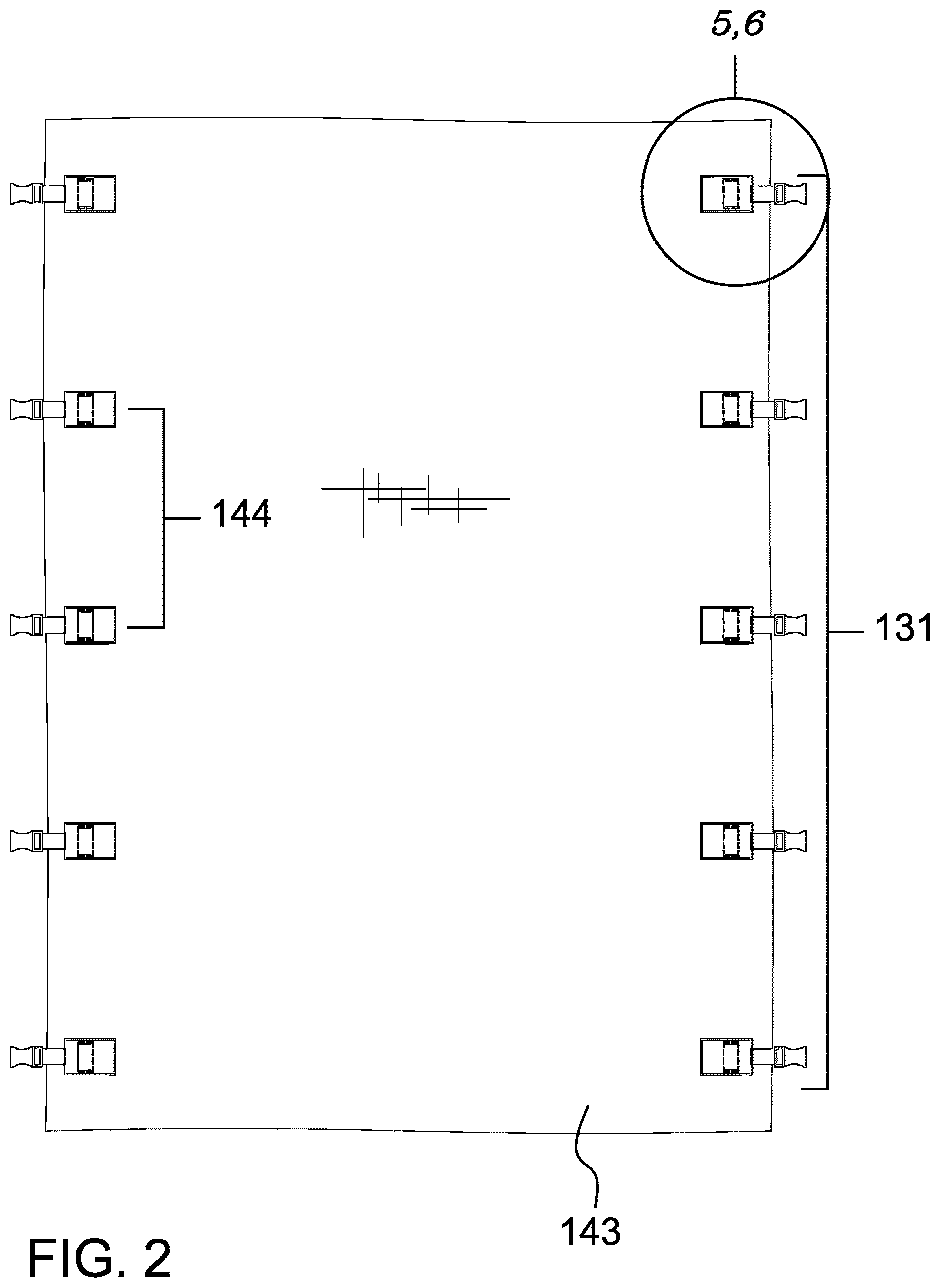 Patent US12611043 Figure 2 – Bedding securing and making system