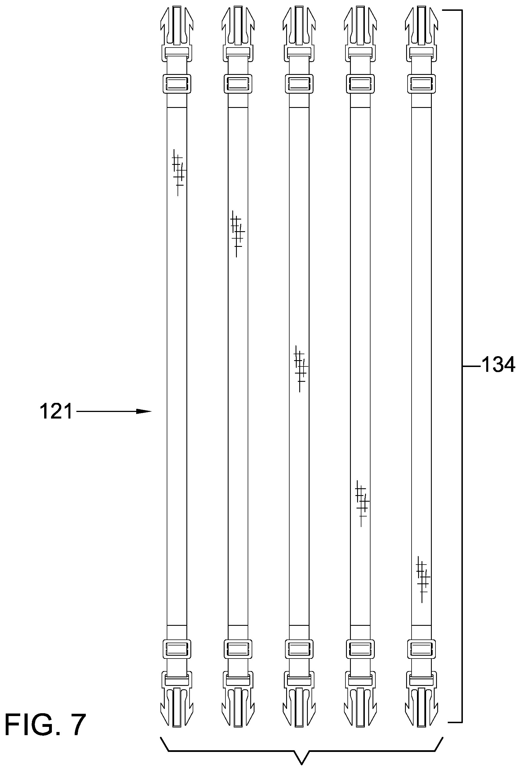 Patent US12611043 Figure 7 – Bedding securing and making system
