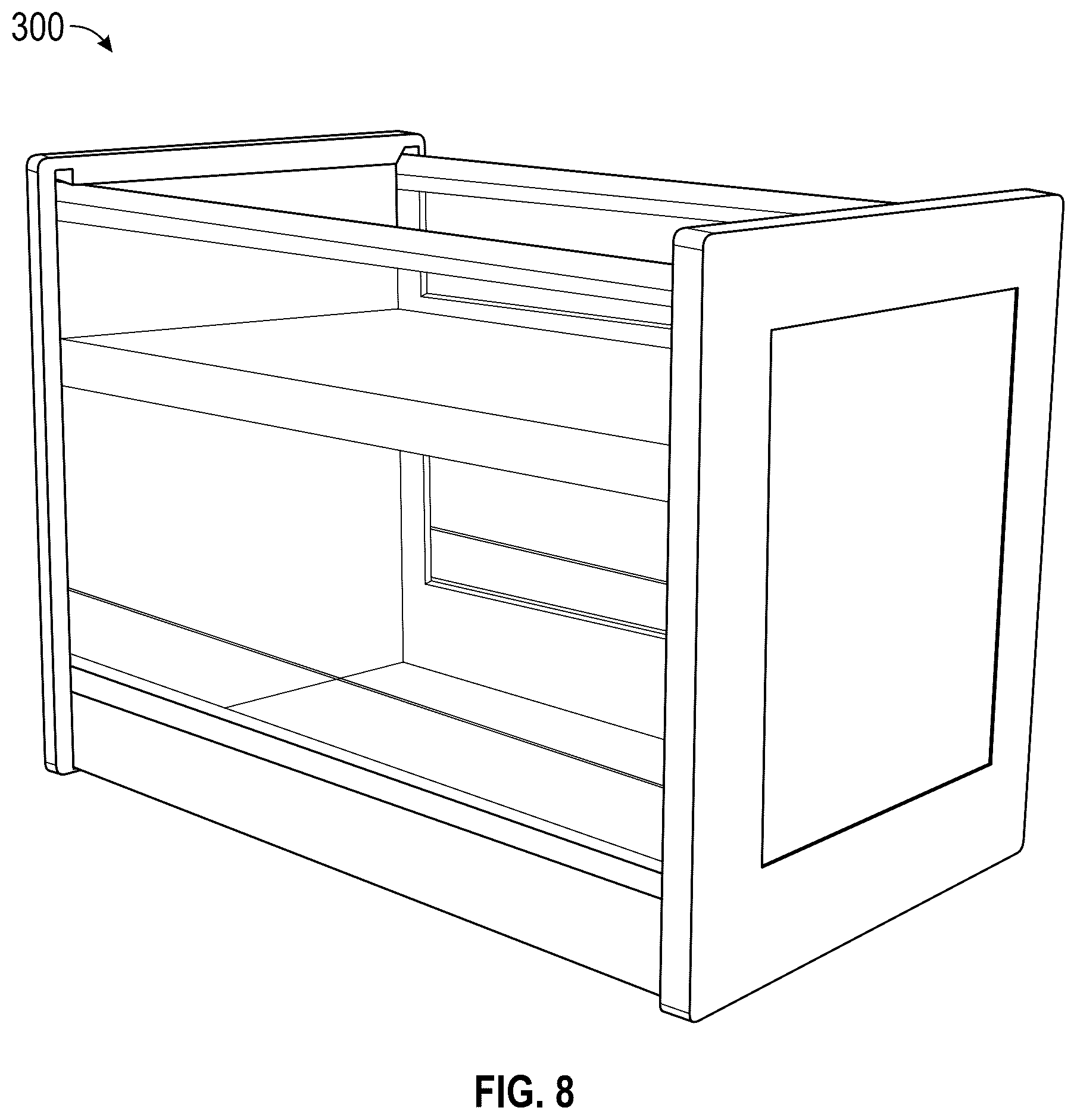 Patent US12611049 Figure 6 – Breathable crib