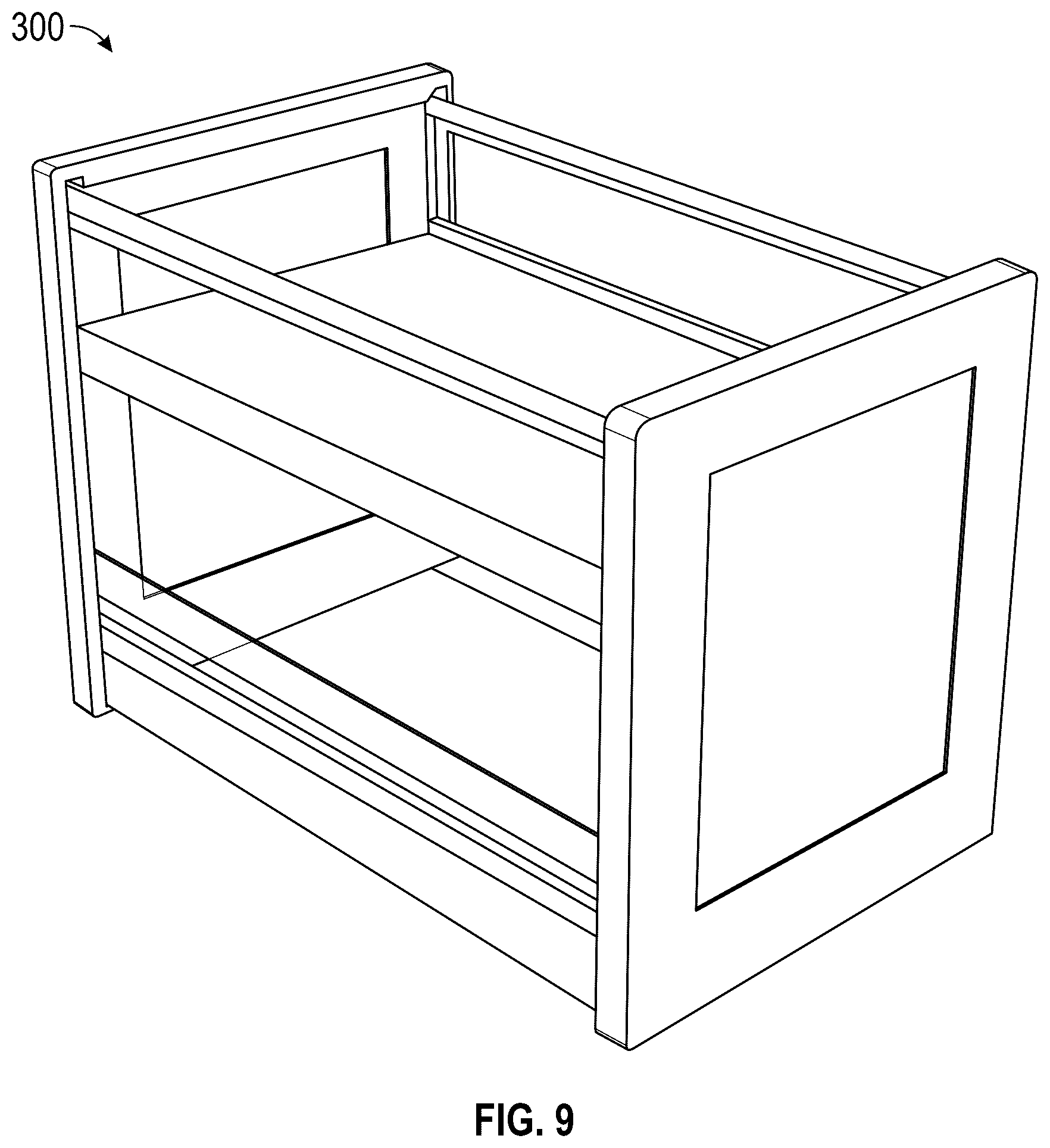 Patent US12611049 Figure 7 – Breathable crib