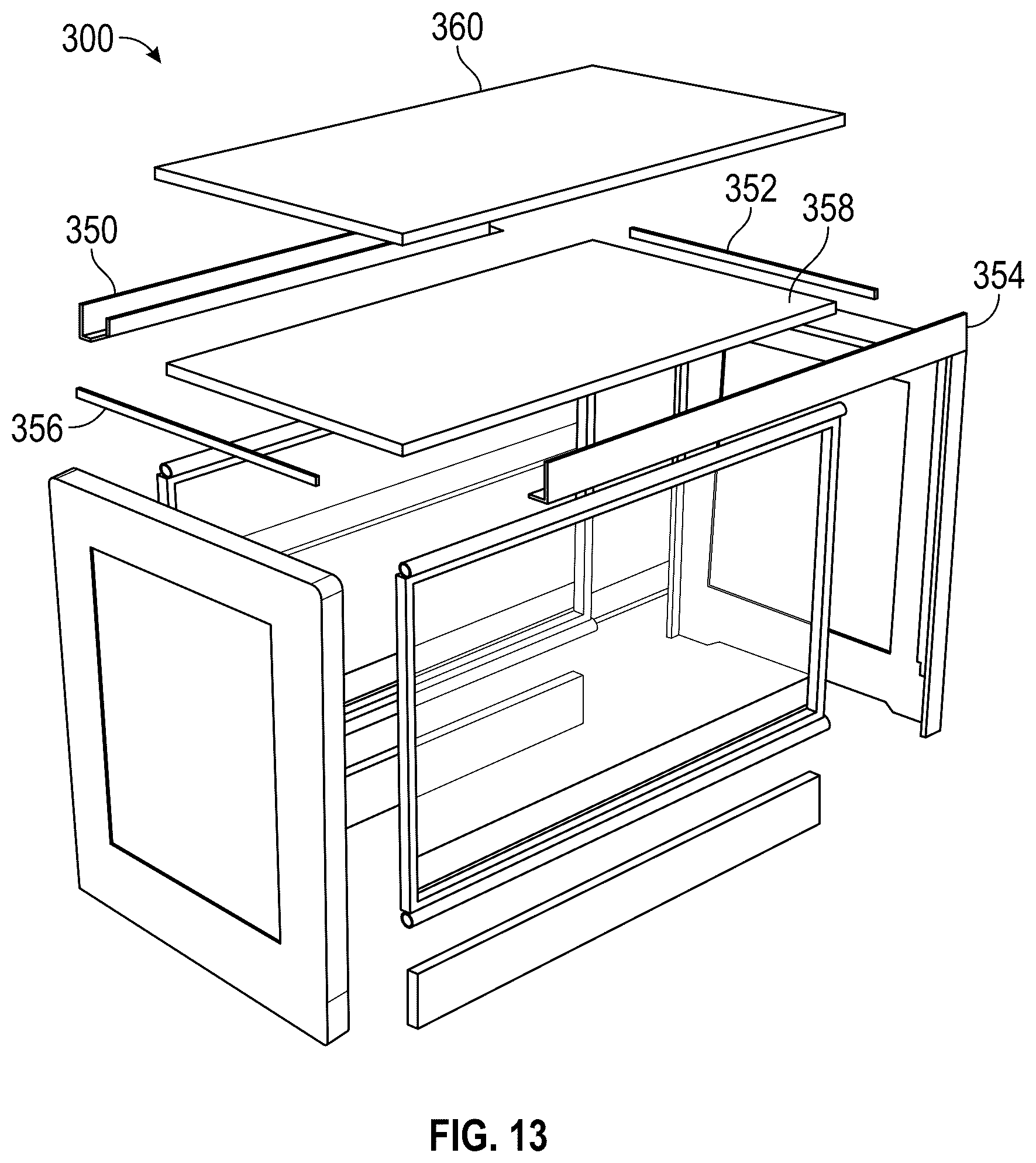 Patent US12611049 Figure 11 – Breathable crib