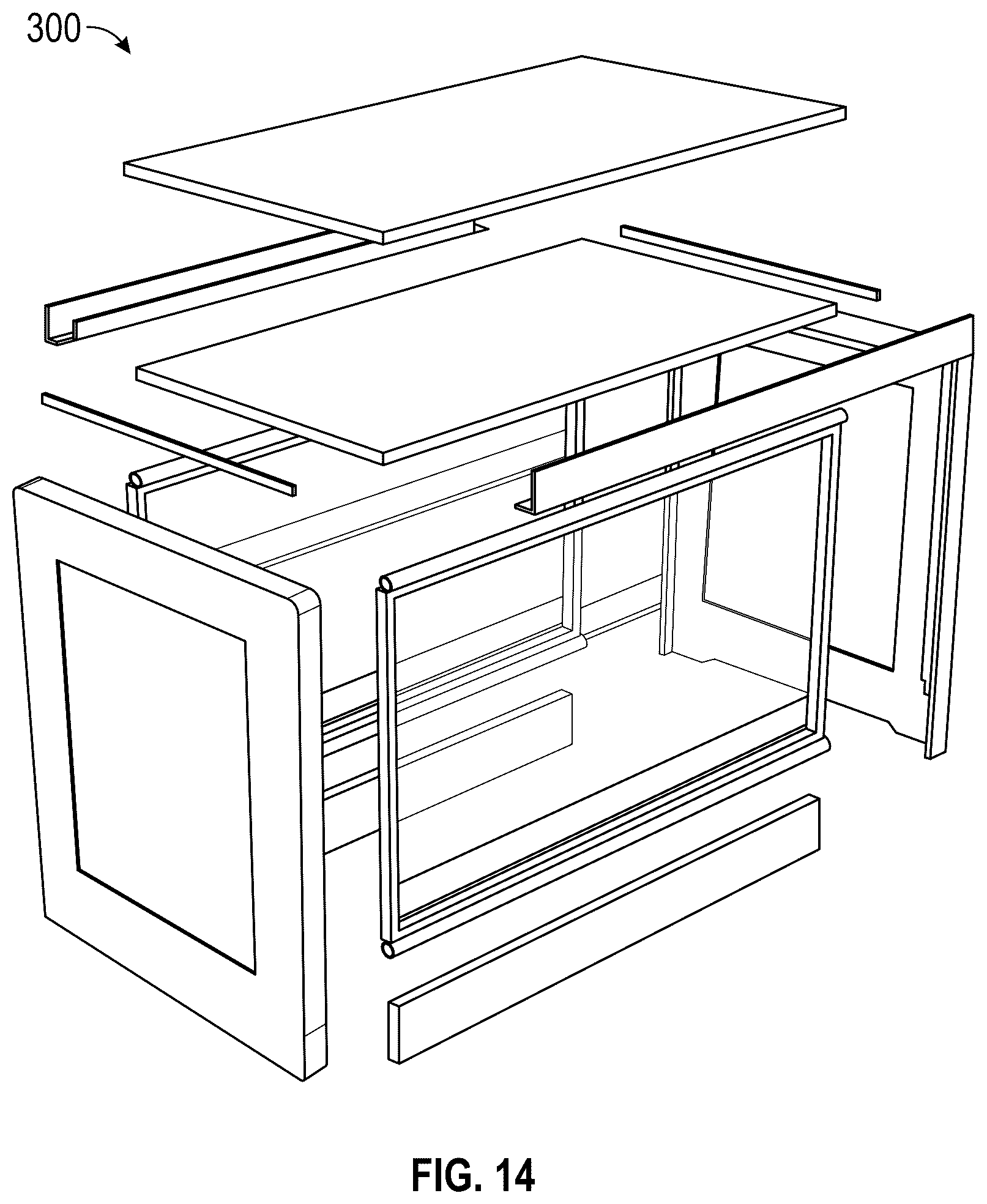 Patent US12611049 Figure 12 – Breathable crib